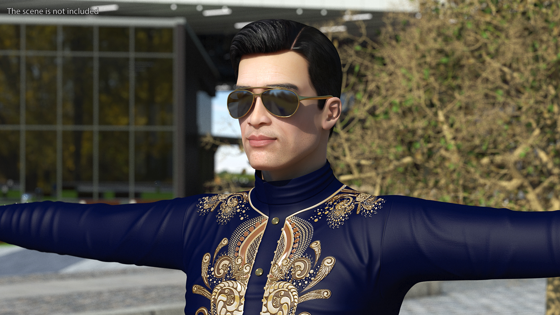 Asian Man Fashionable Style T Pose 3D model