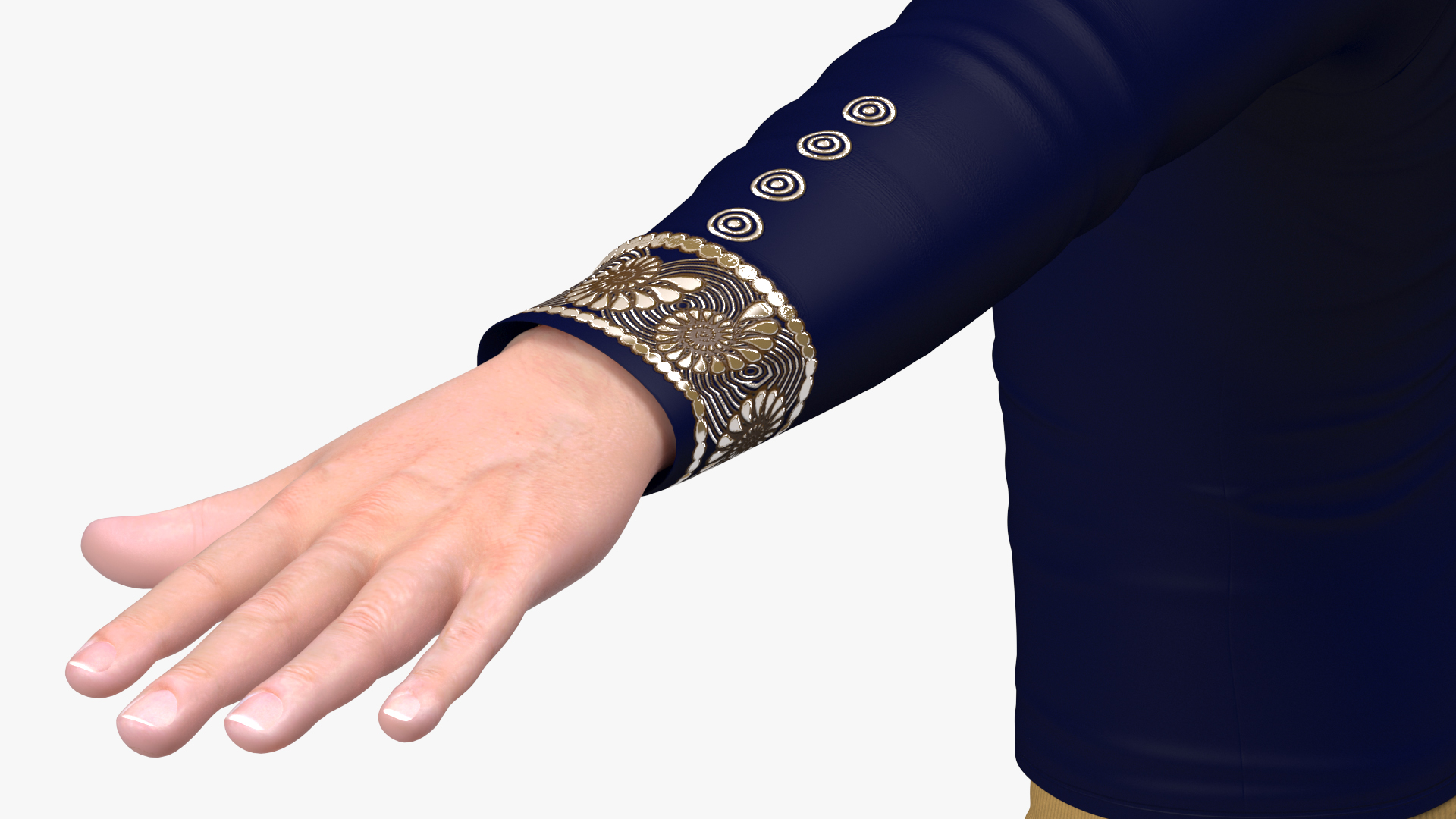 Asian Man Fashionable Style T Pose 3D model