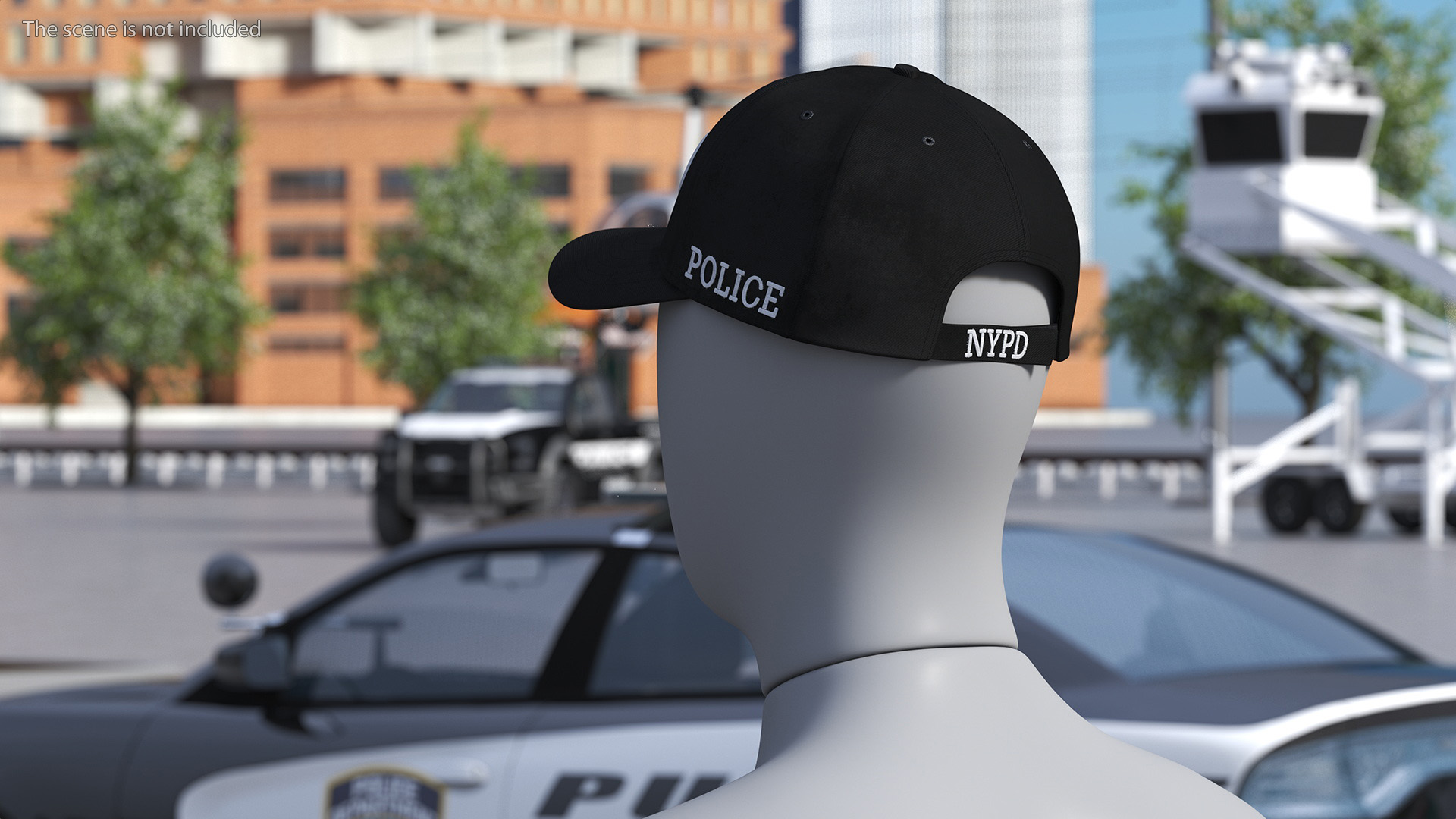 NYPD Police Baseball Cap 3D model