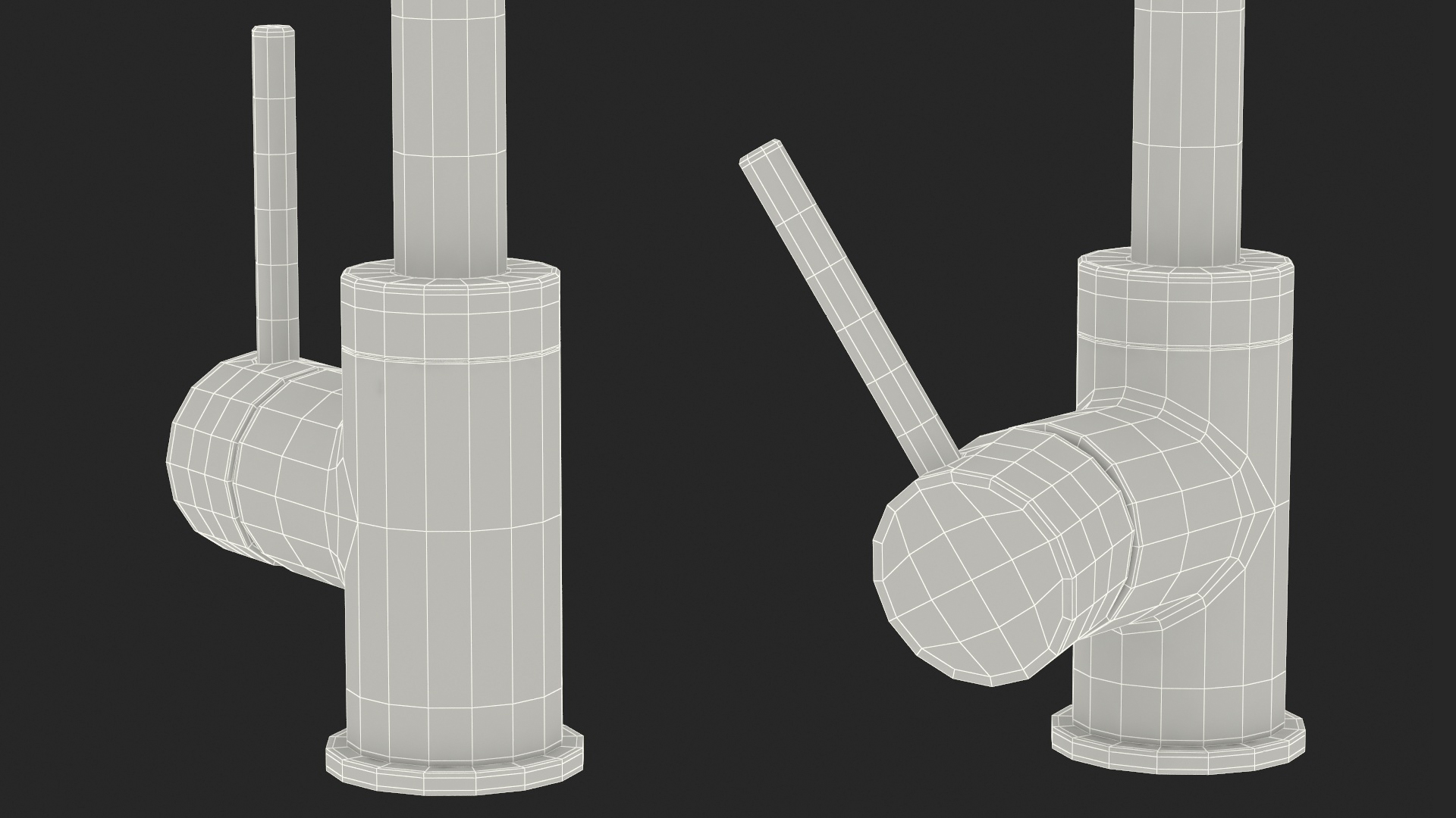 3D Angular Single Lever Sink Mixer