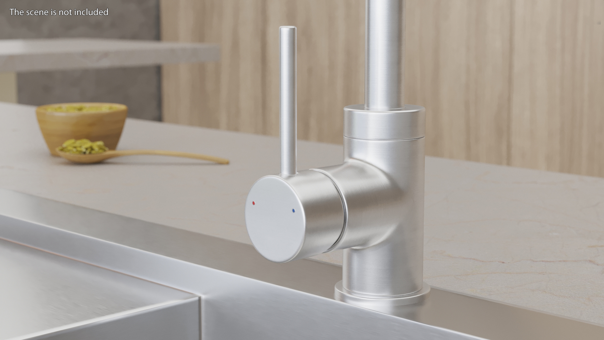 3D Angular Single Lever Sink Mixer
