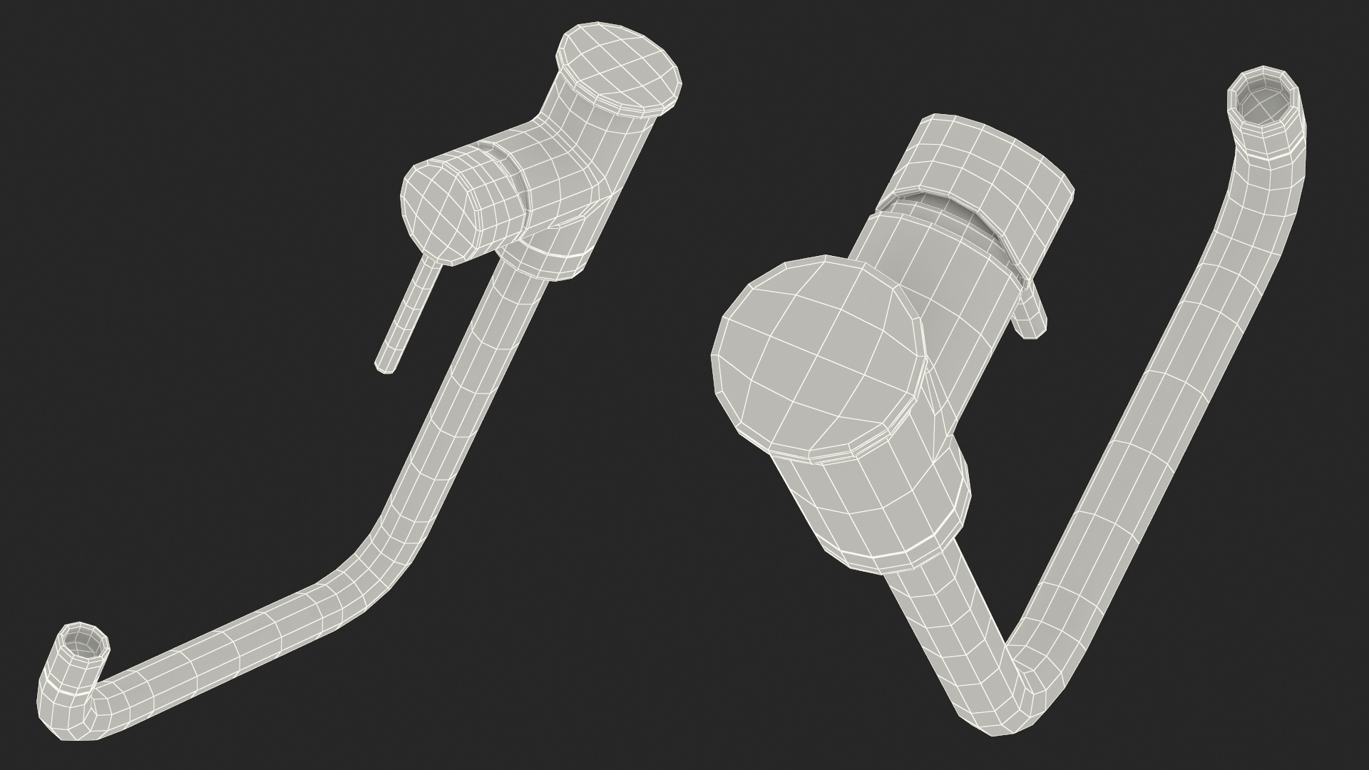 3D Angular Single Lever Sink Mixer