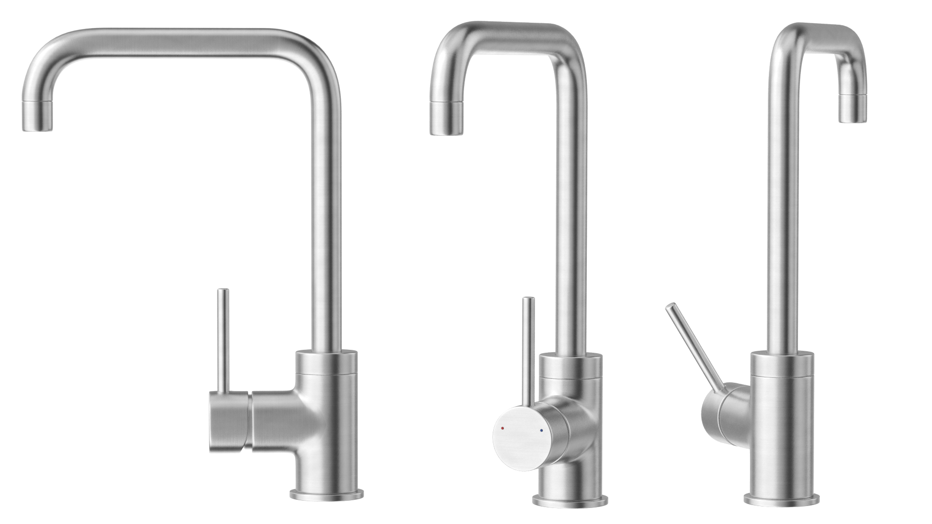 3D Angular Single Lever Sink Mixer