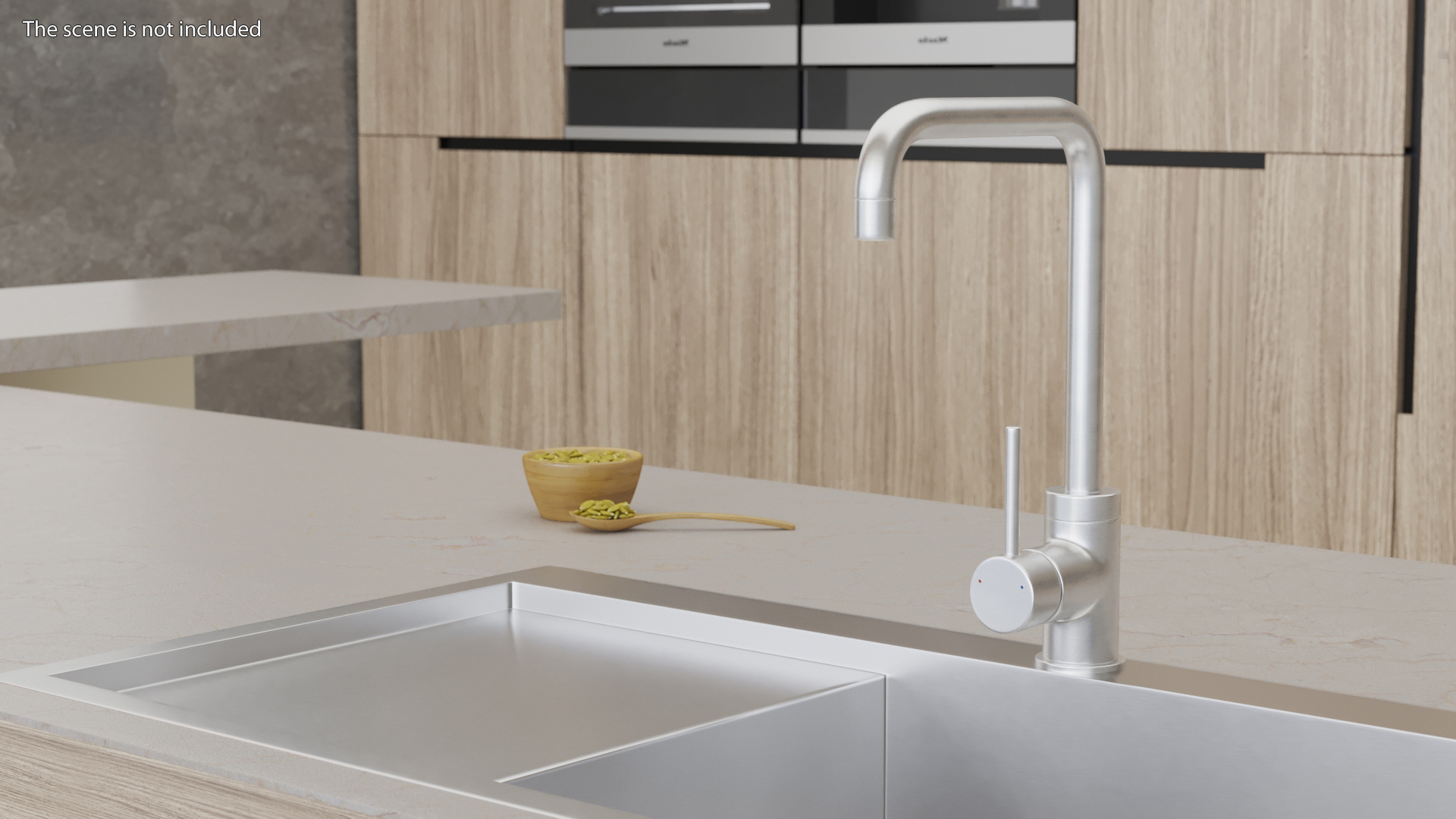 3D Angular Single Lever Sink Mixer
