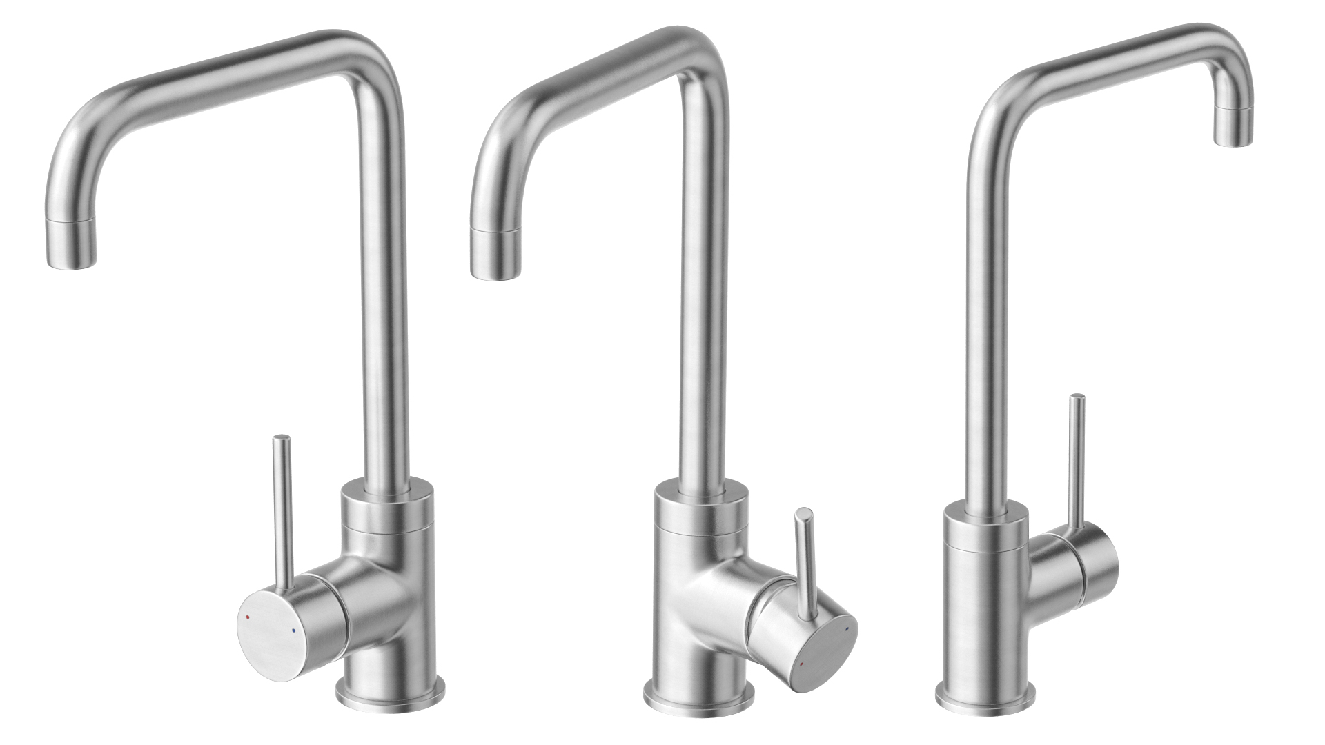 3D Angular Single Lever Sink Mixer