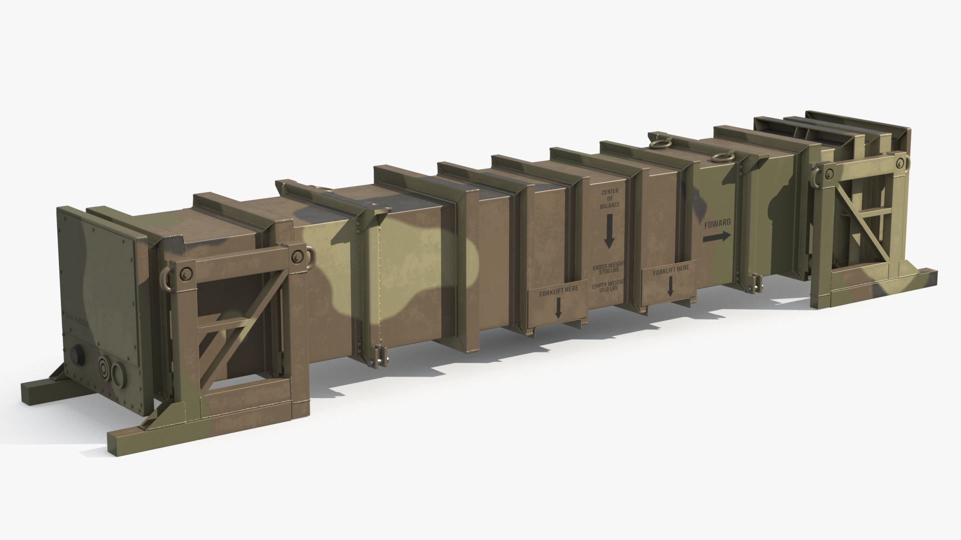 Ballistic Missile Transport Container Camo - view 2