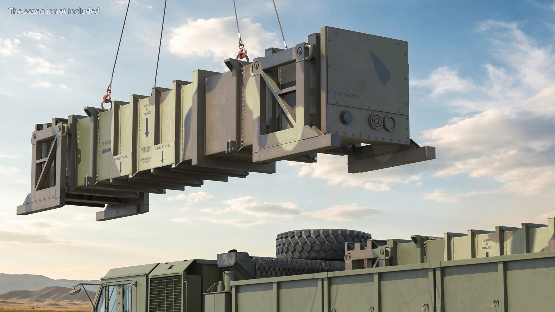 Ballistic Missile Transport Container Camo - view 3
