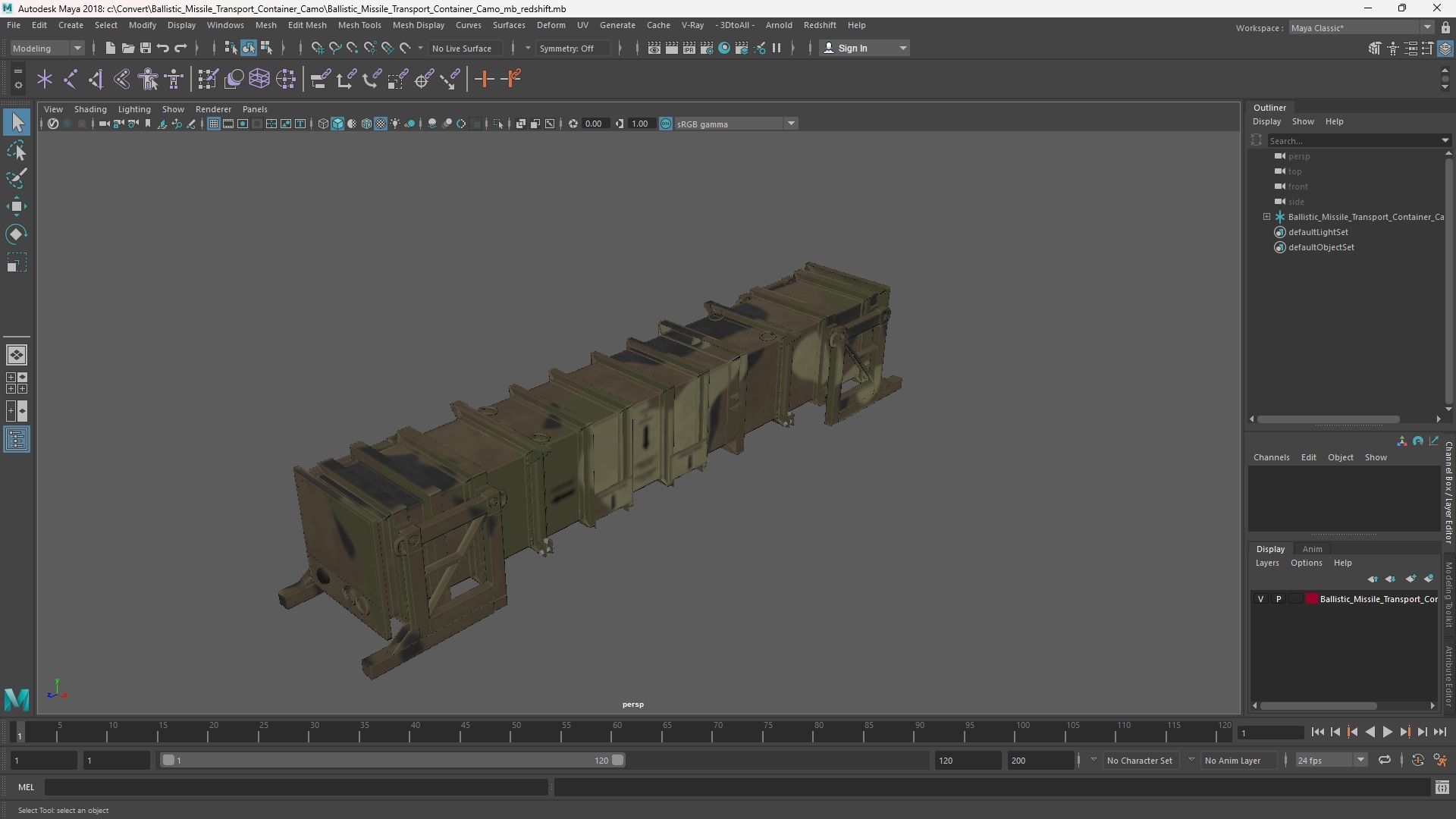 Ballistic Missile Transport Container Camo - view 11