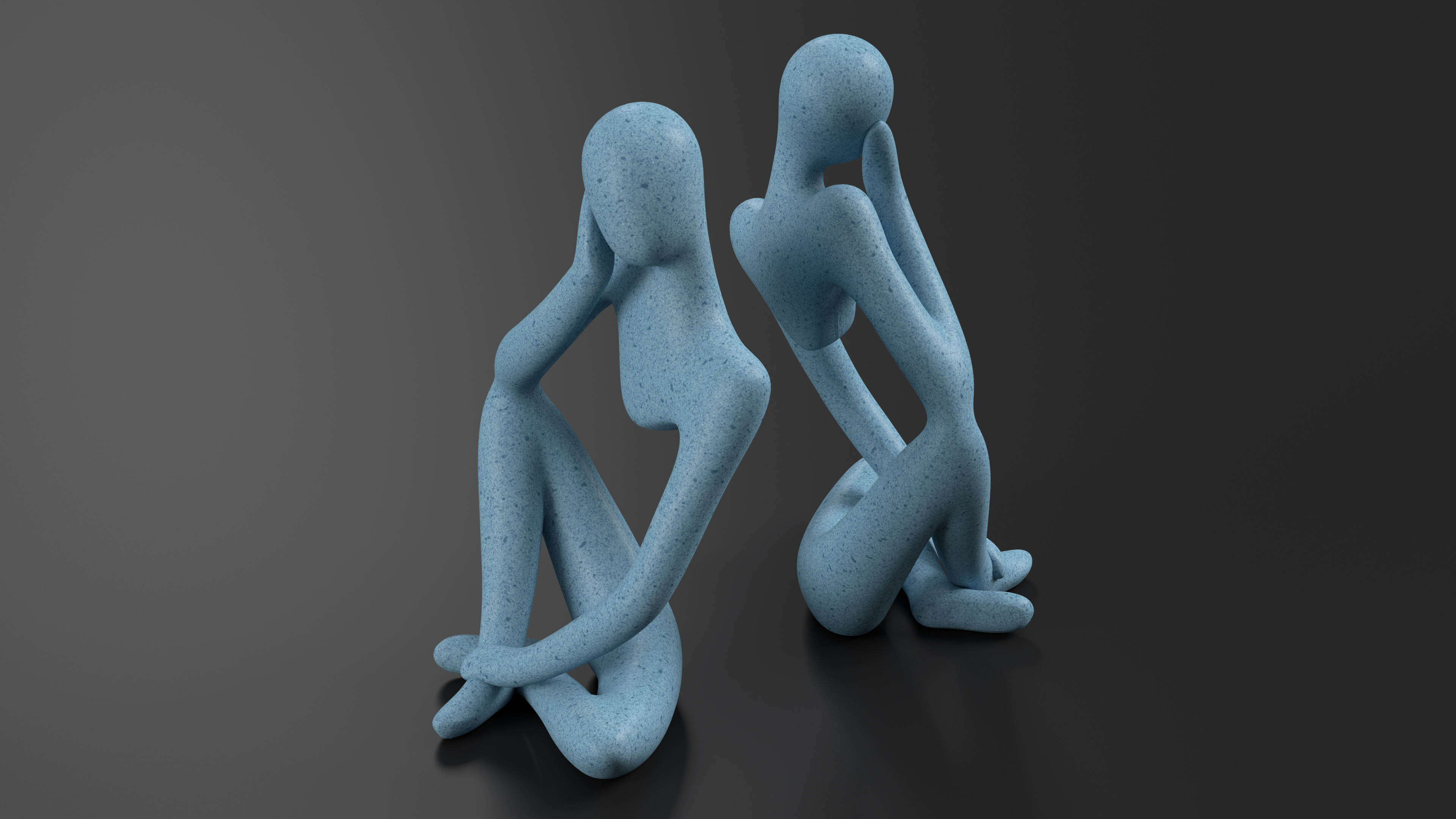 3D model Decorative Figurine Blue Stone