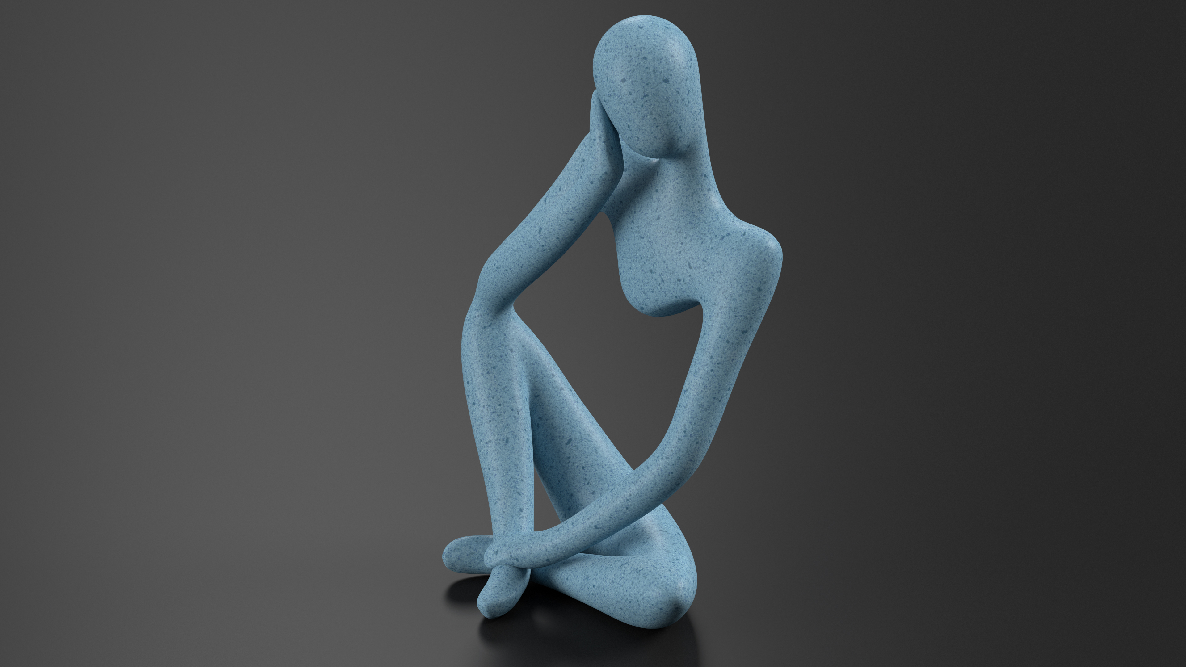 3D model Decorative Figurine Blue Stone