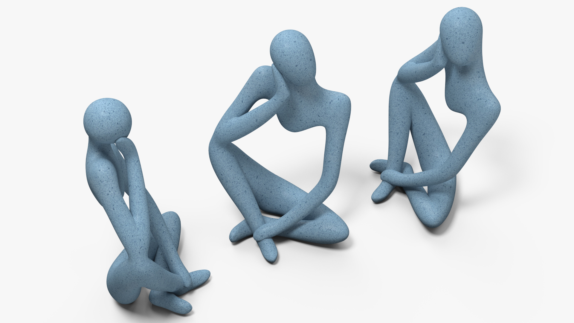3D model Decorative Figurine Blue Stone