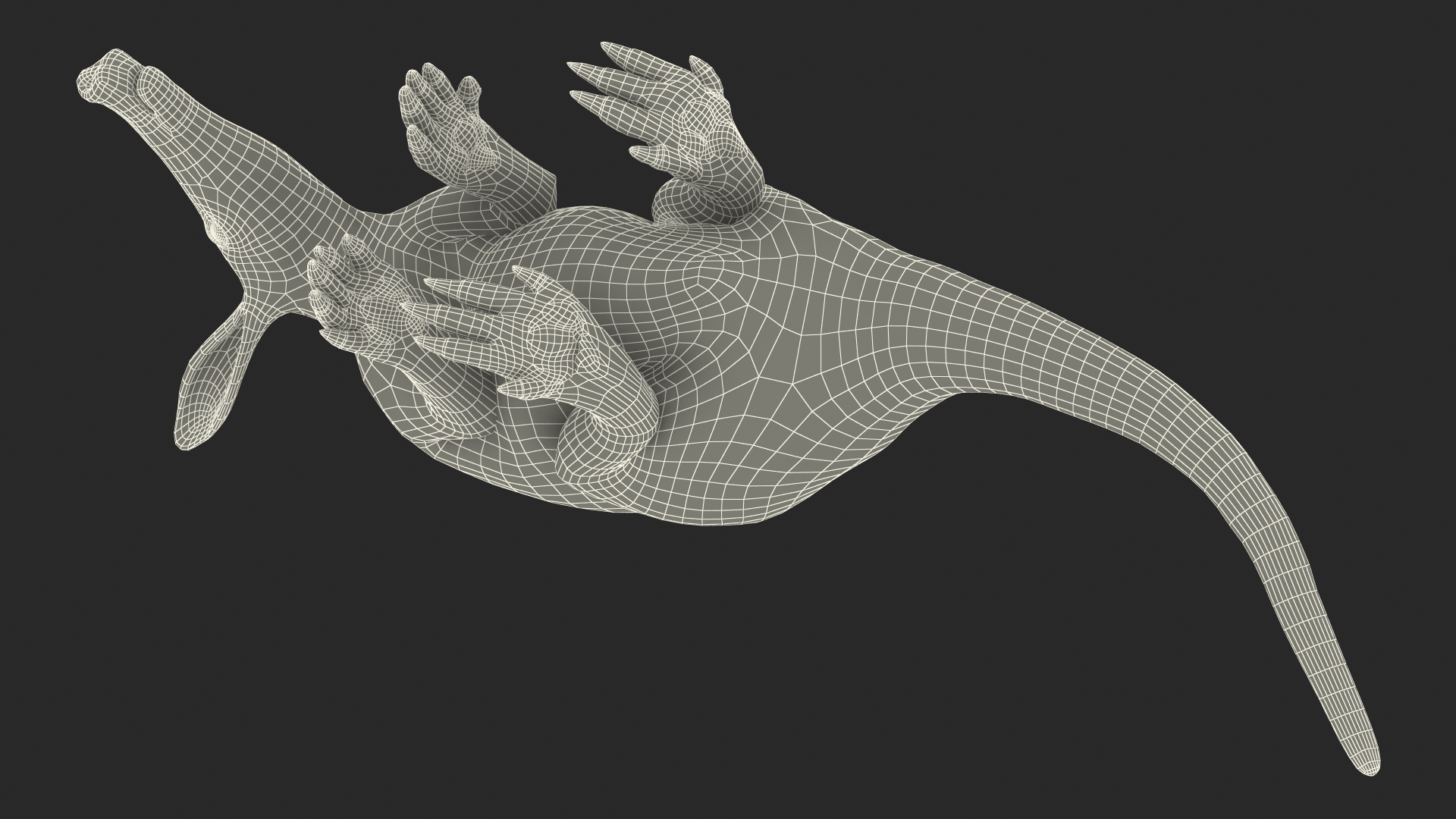 3D model African Mammal Aardvark Sitting Pose Fur