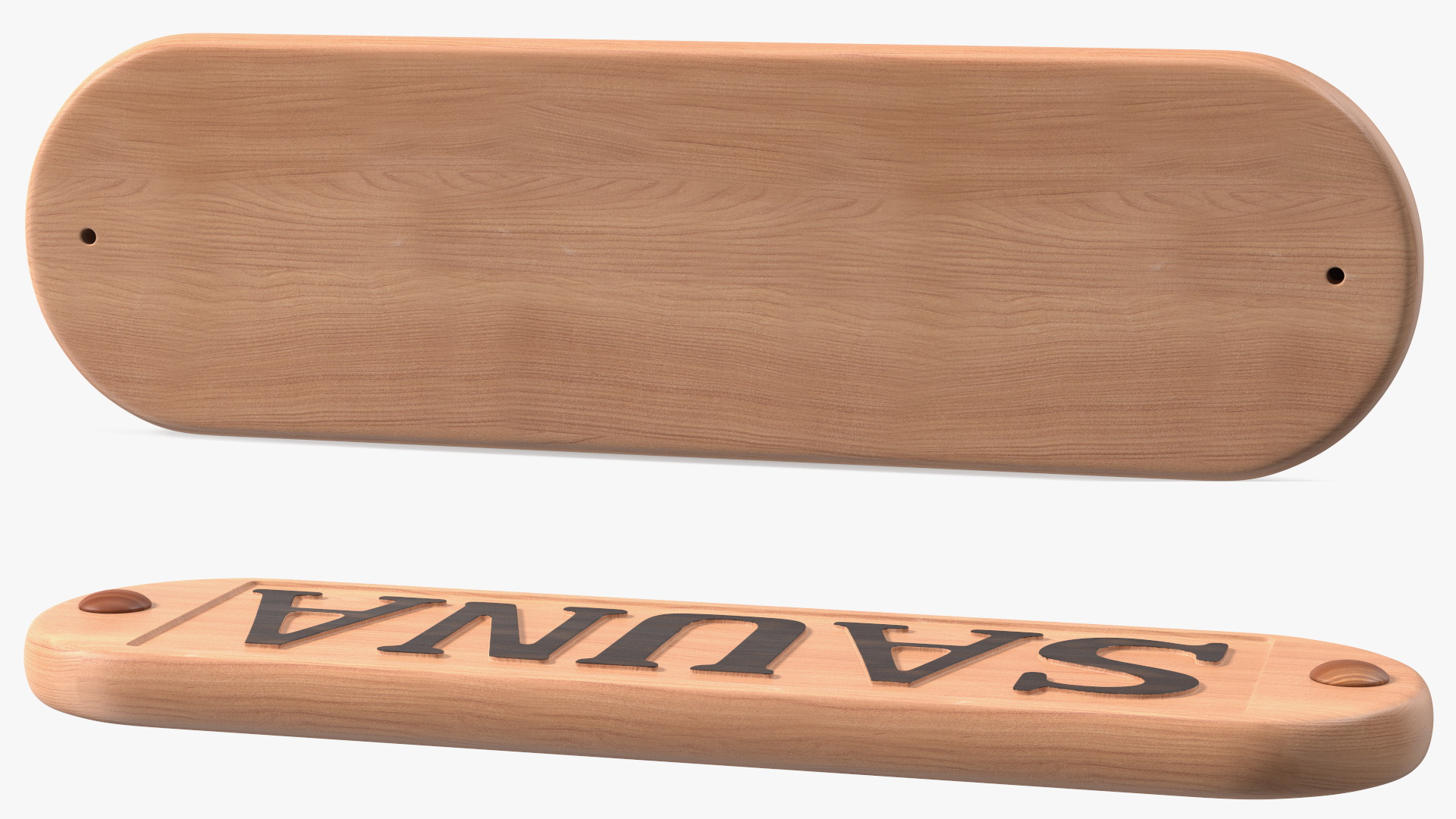 Wooden Sauna Sign 3D