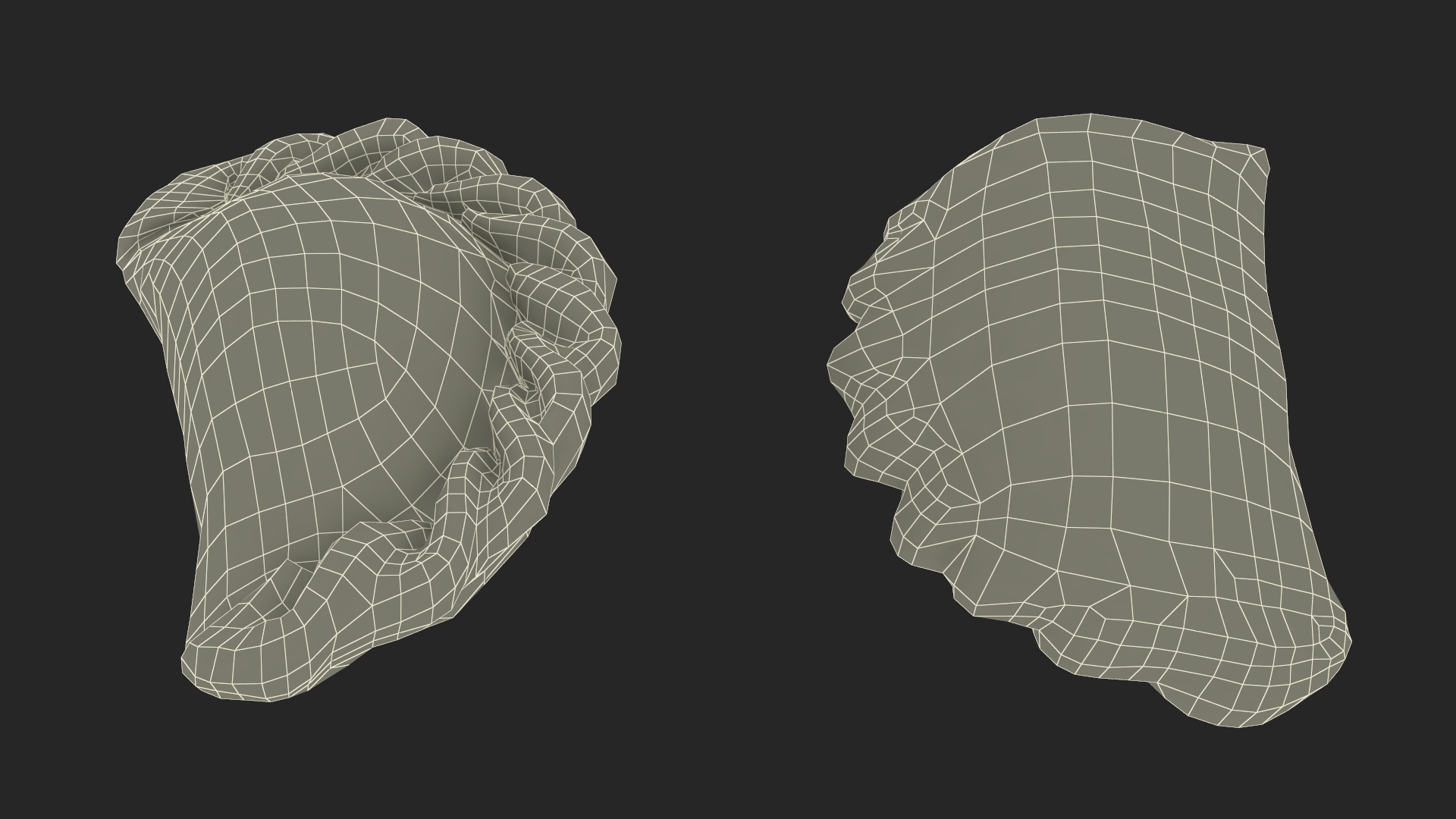 3D Pierogi Dumpling Cooked model