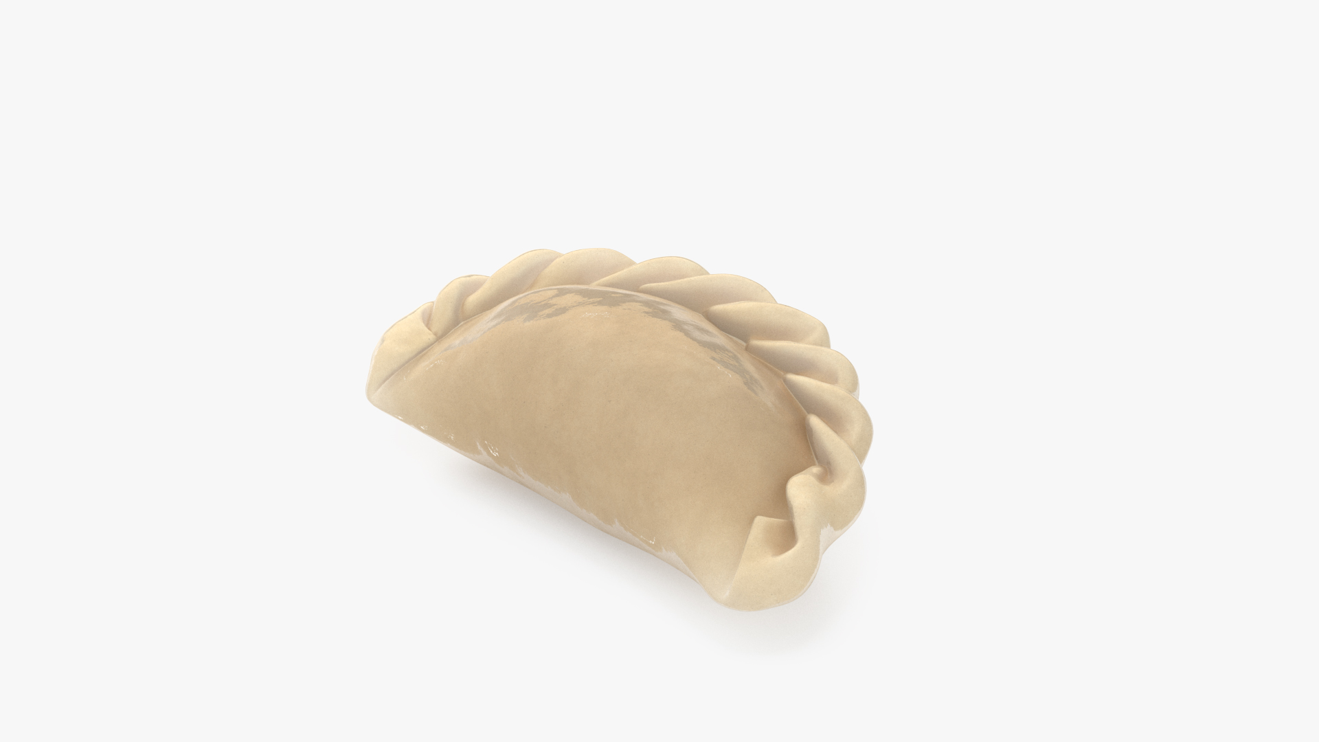 3D Pierogi Dumpling Cooked model