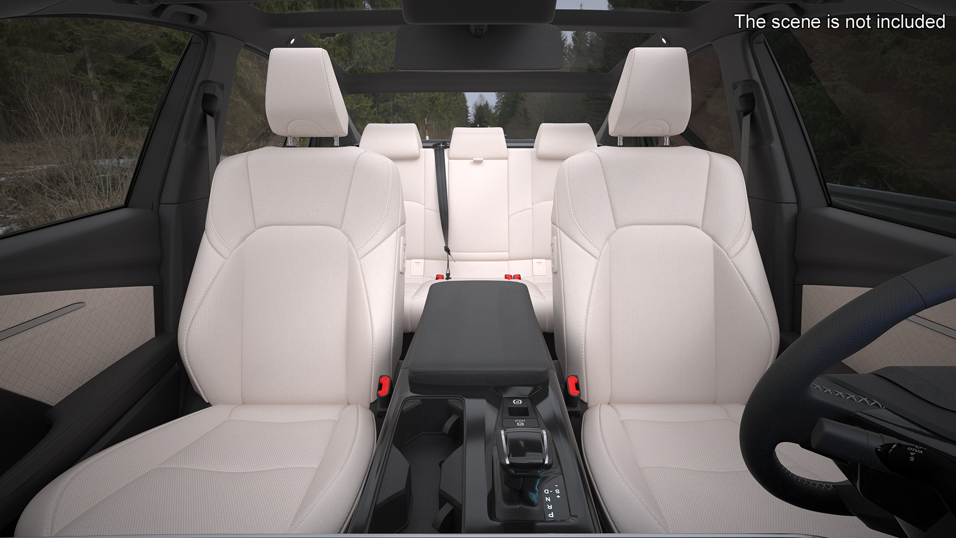 3D model Refined Mid Size Car Blue
