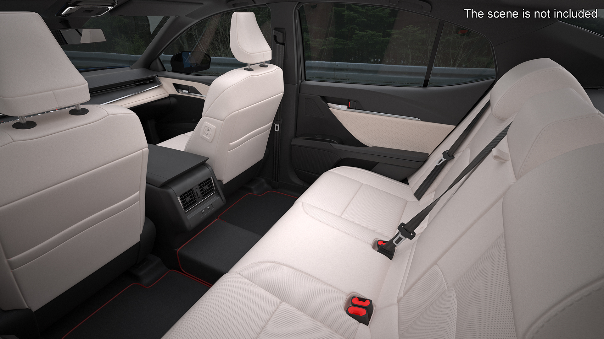 3D model Refined Mid Size Car Blue