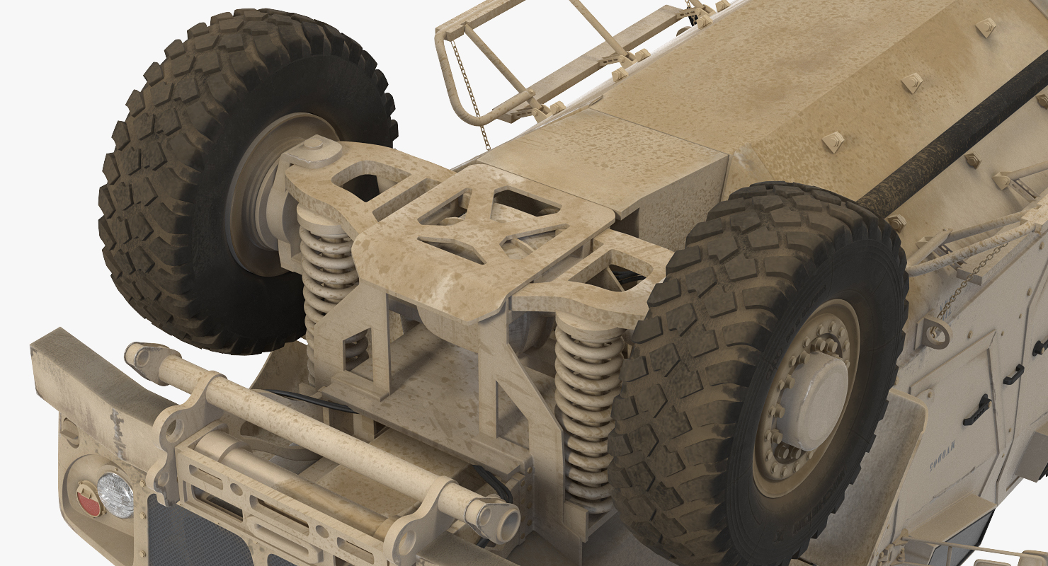 3D Oshkosh M ATV Mine Resistant Ambush Protected Vehicle model