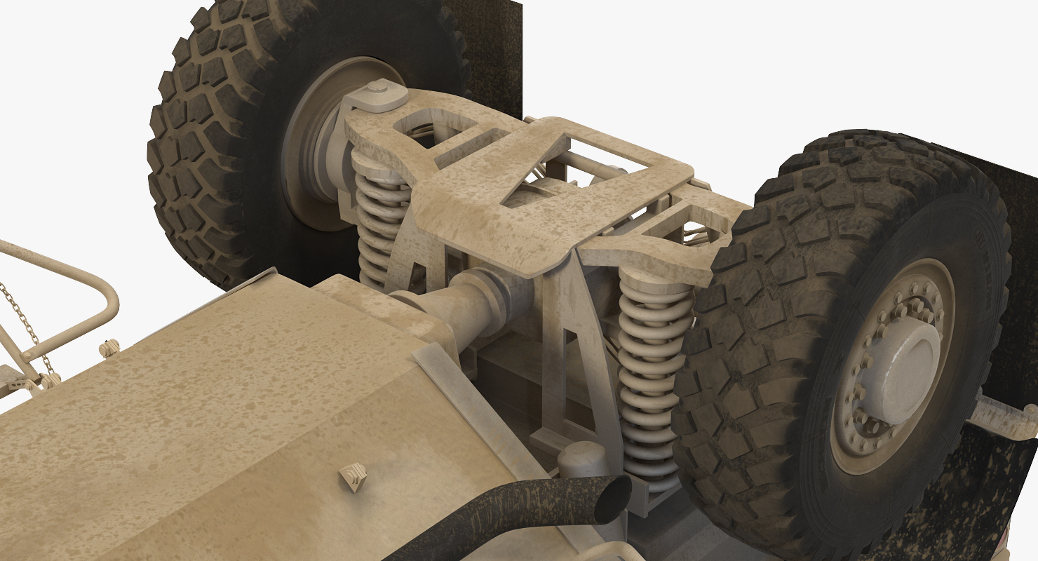3D Oshkosh M ATV Mine Resistant Ambush Protected Vehicle model