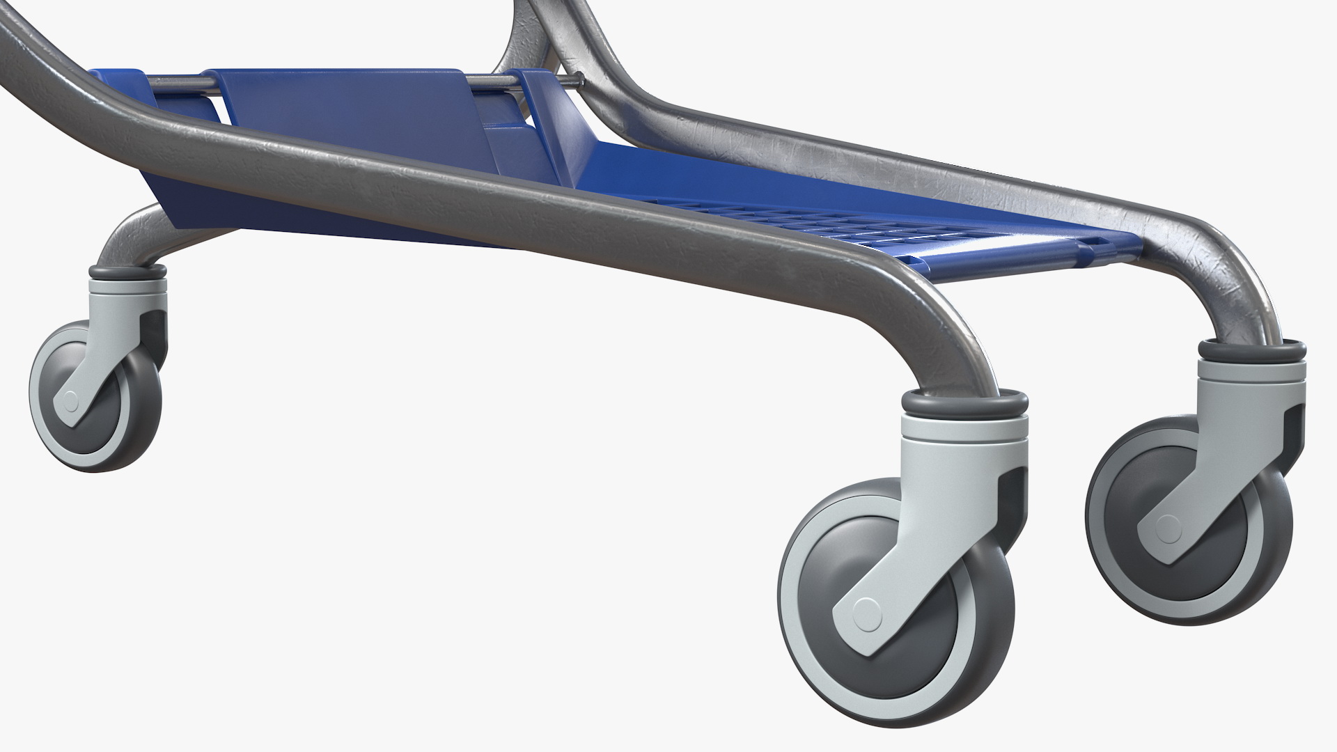 PP Plastic Shopping Trolley 210L 3D