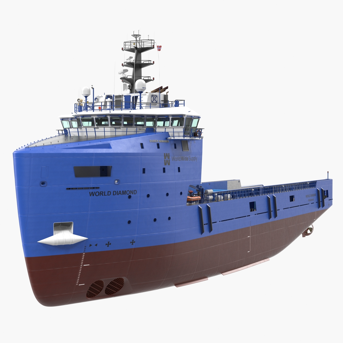 Platform Supply Vessel with Cargo