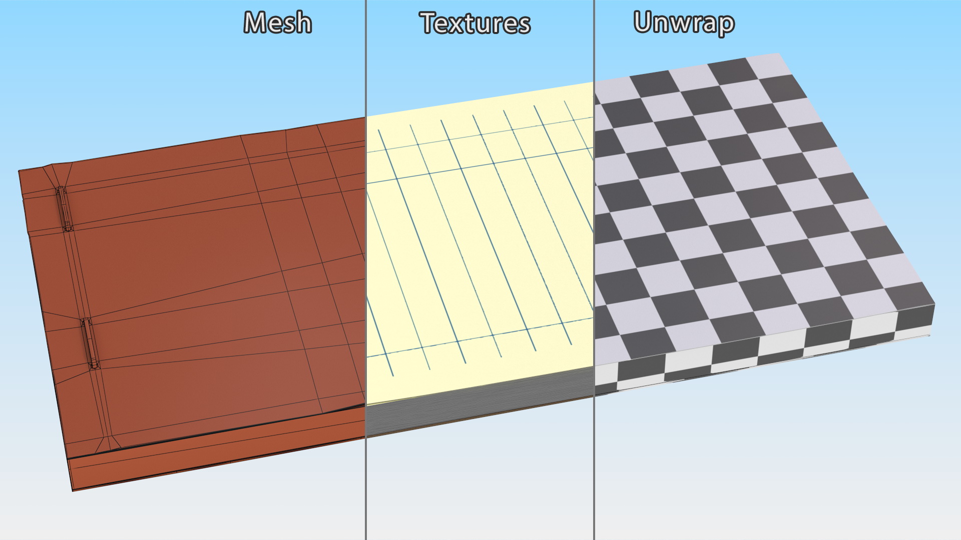 Yellow Pages Guest Check Book 3D model