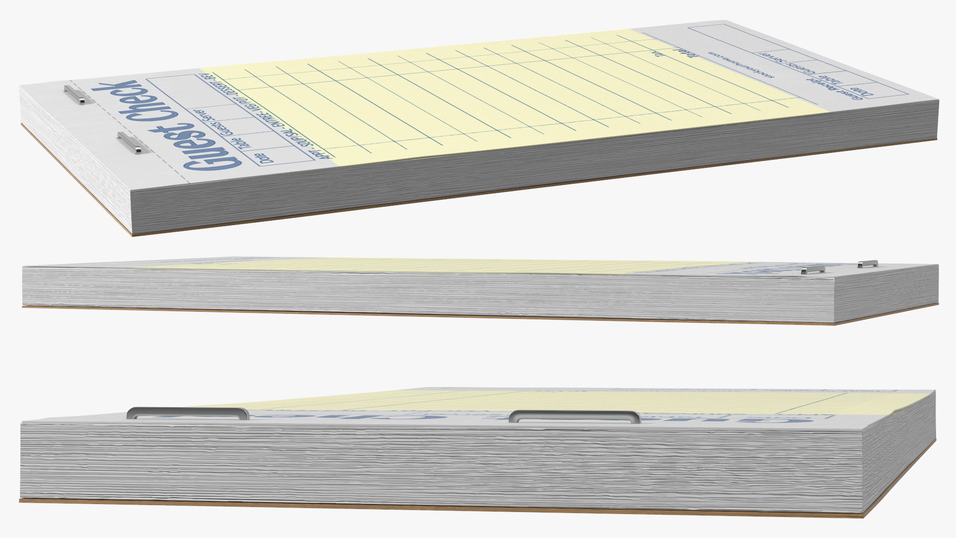 Yellow Pages Guest Check Book 3D model