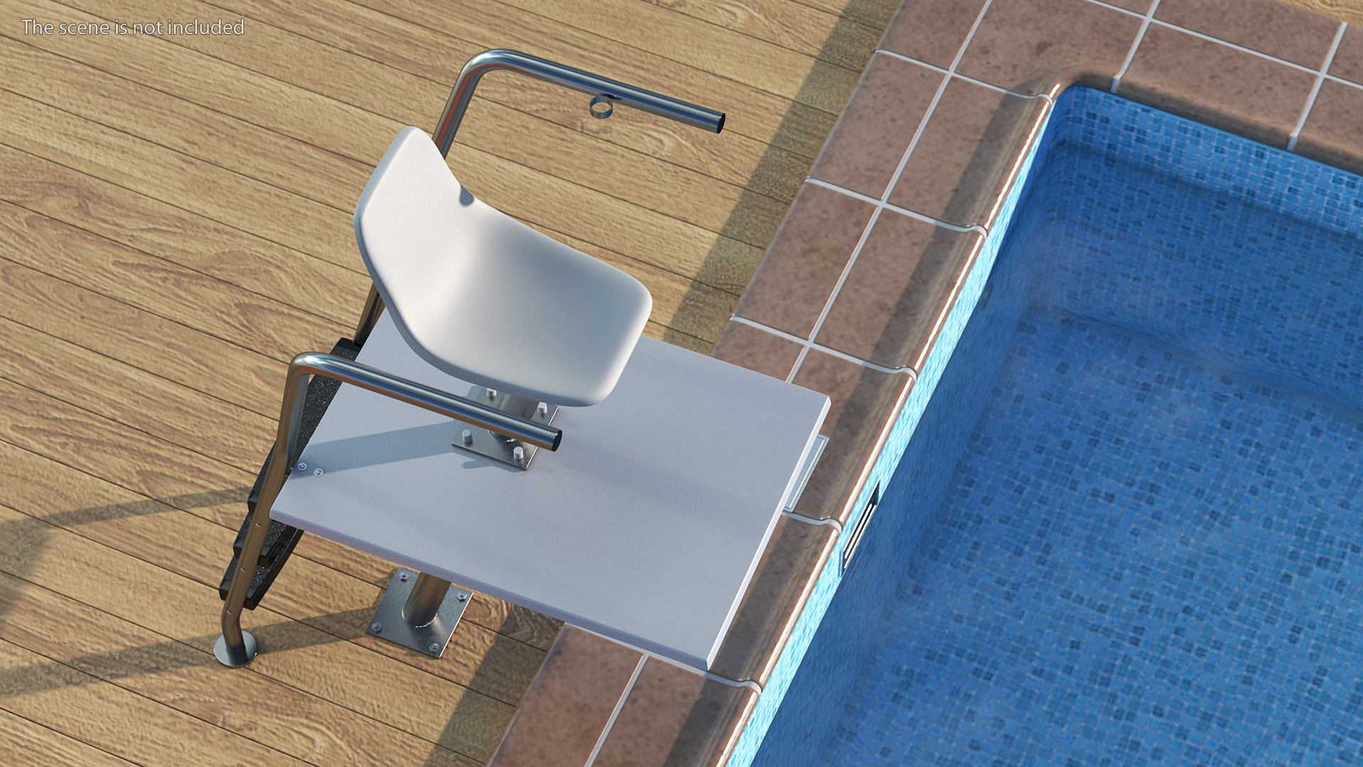 Swimming Pool Lifeguard Chair 3D model