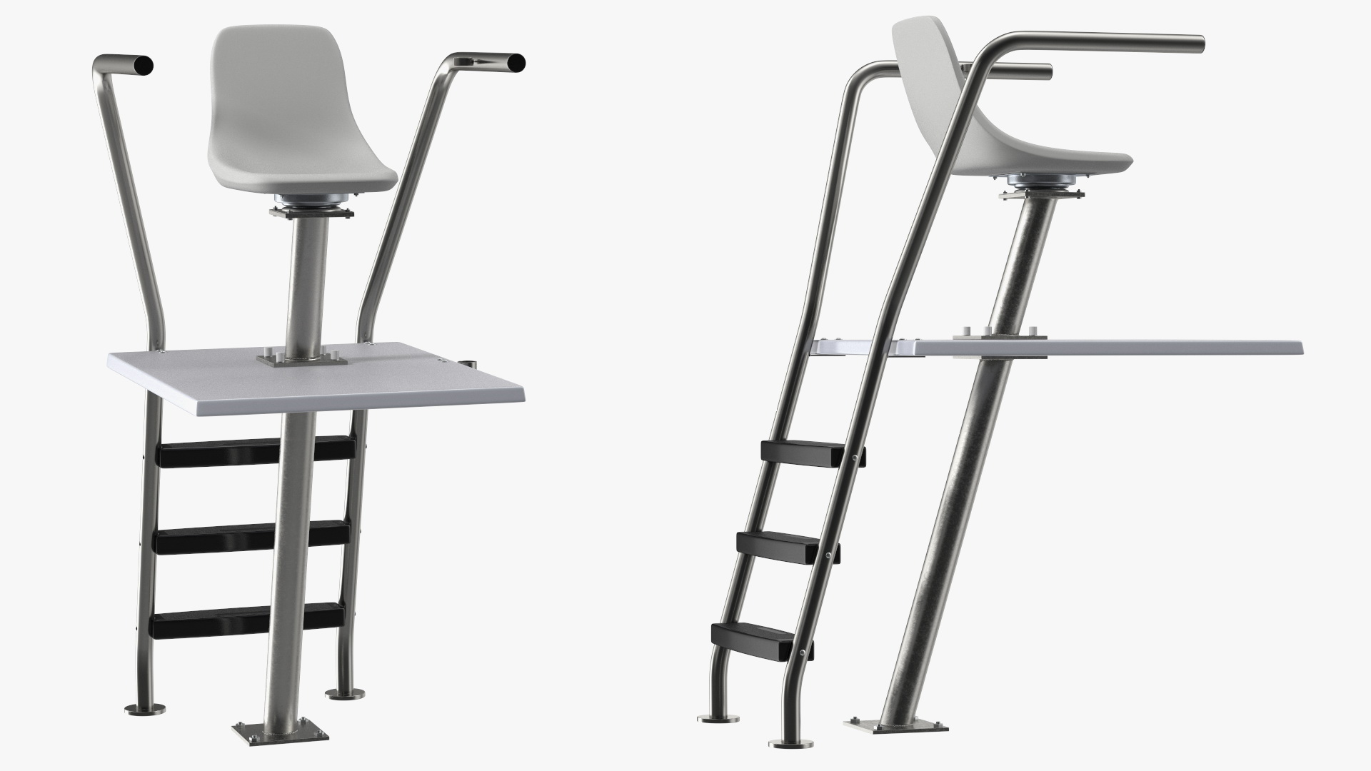 Swimming Pool Lifeguard Chair 3D model