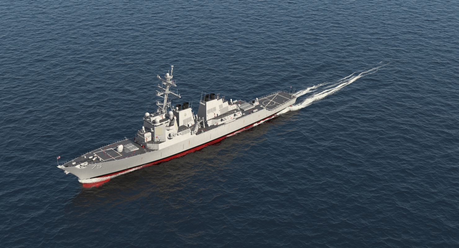 Arleigh Burke Destroyer Donald Cook DDG 75 3D