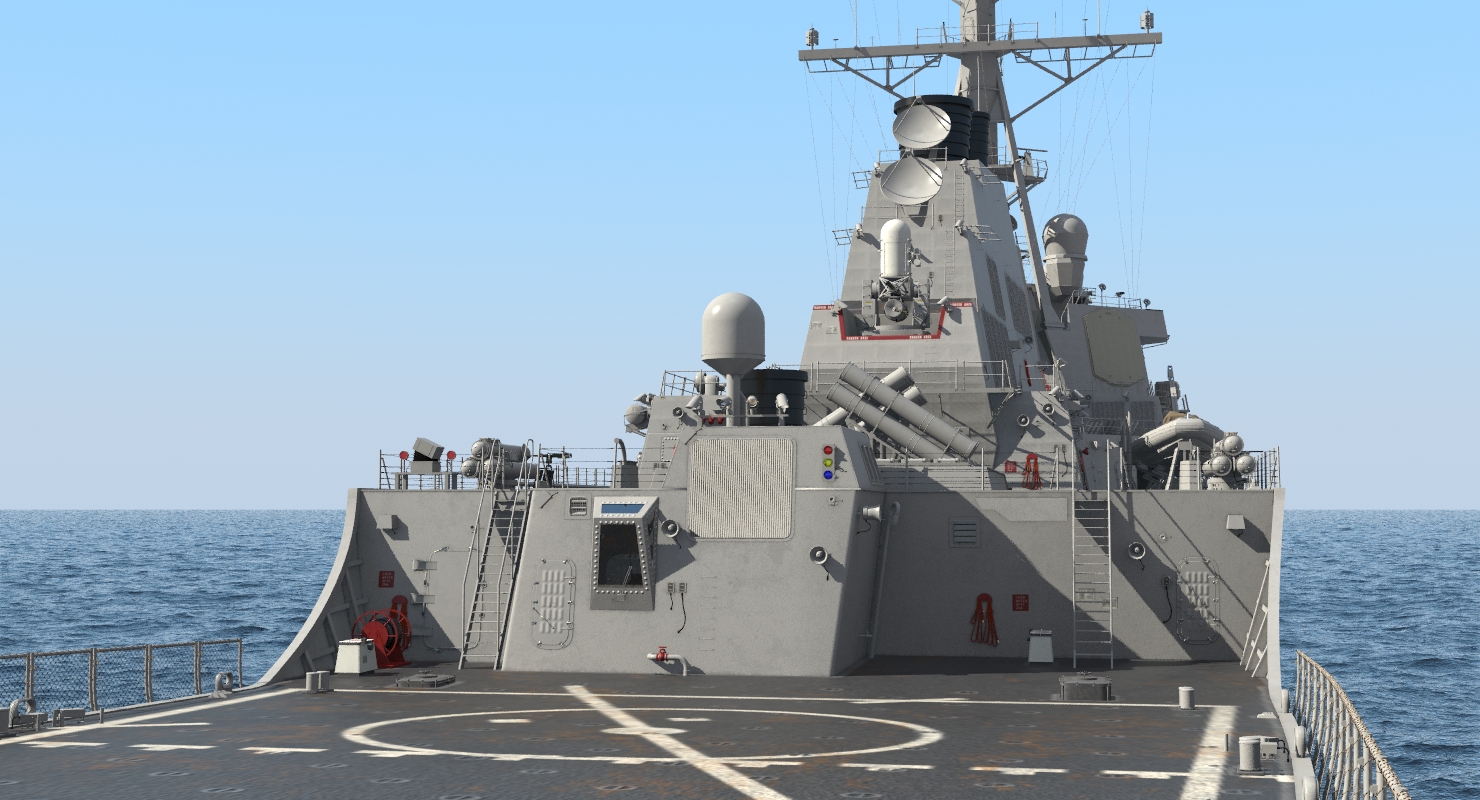 Arleigh Burke Destroyer Donald Cook DDG 75 3D
