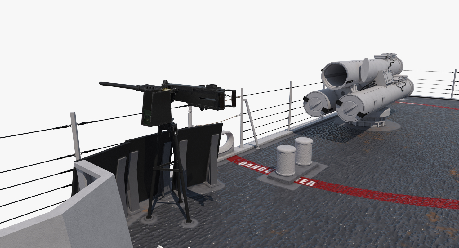 Arleigh Burke Destroyer Donald Cook DDG 75 3D