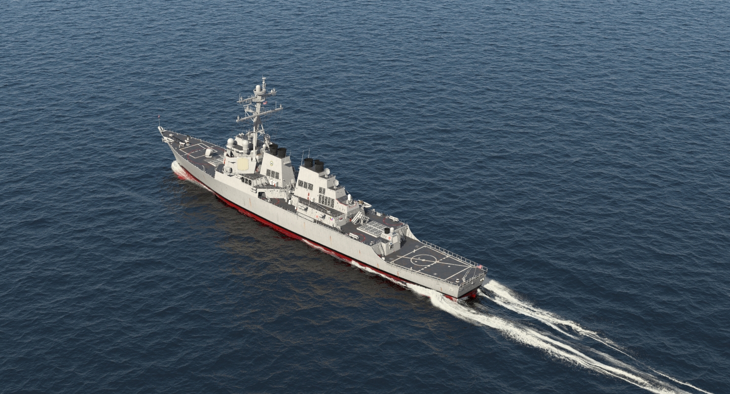 Arleigh Burke Destroyer Donald Cook DDG 75 3D
