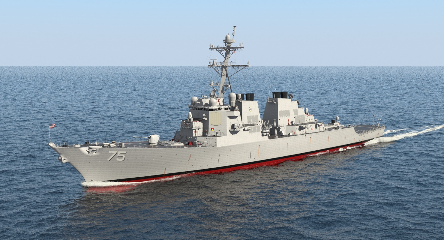 Arleigh Burke Destroyer Donald Cook DDG 75 3D