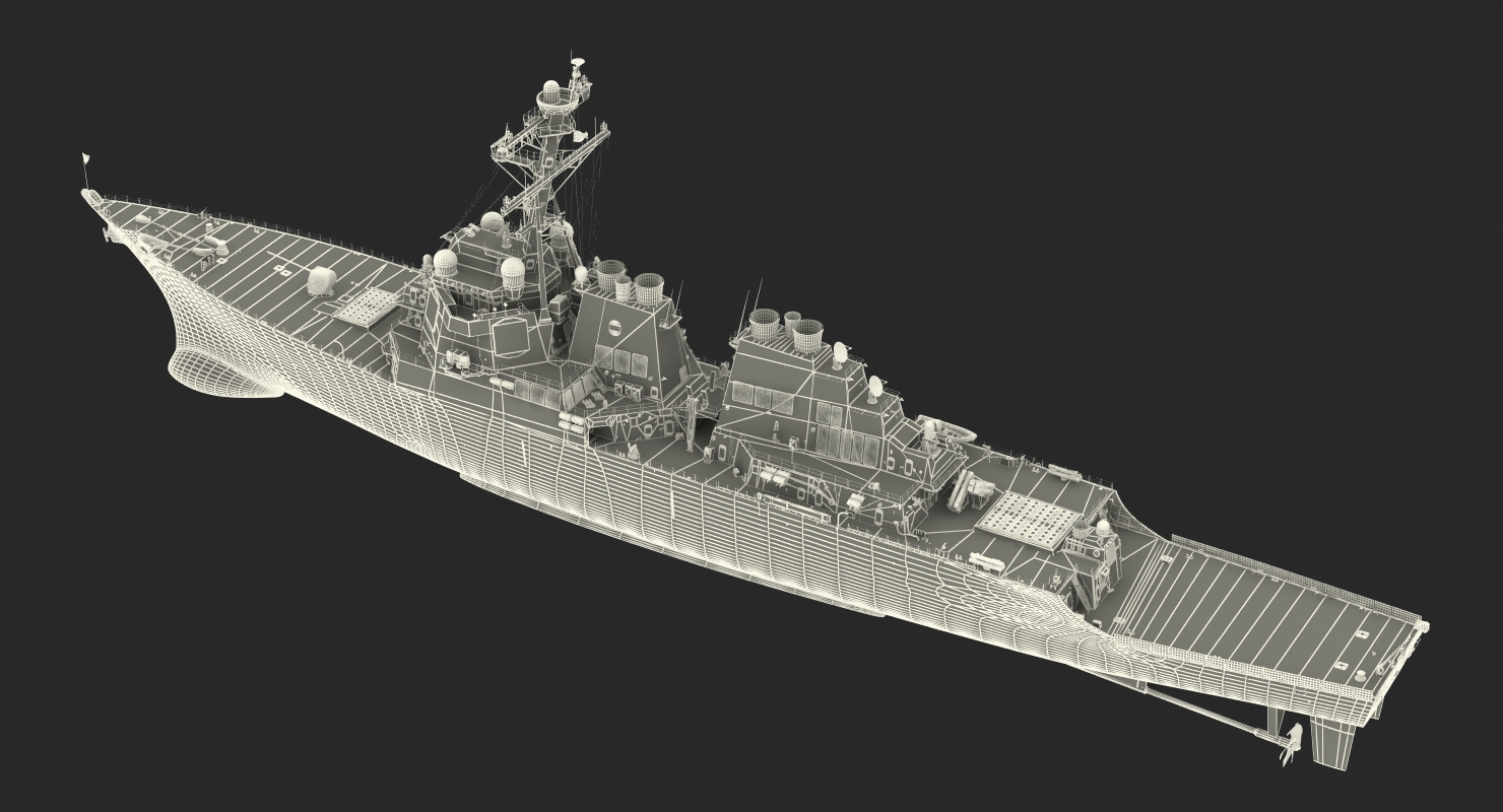 Arleigh Burke Destroyer Donald Cook DDG 75 3D