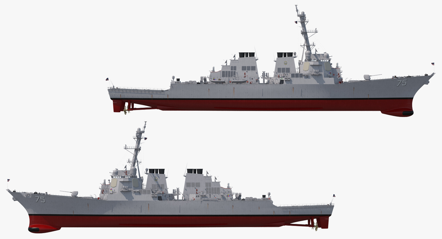 Arleigh Burke Destroyer Donald Cook DDG 75 3D