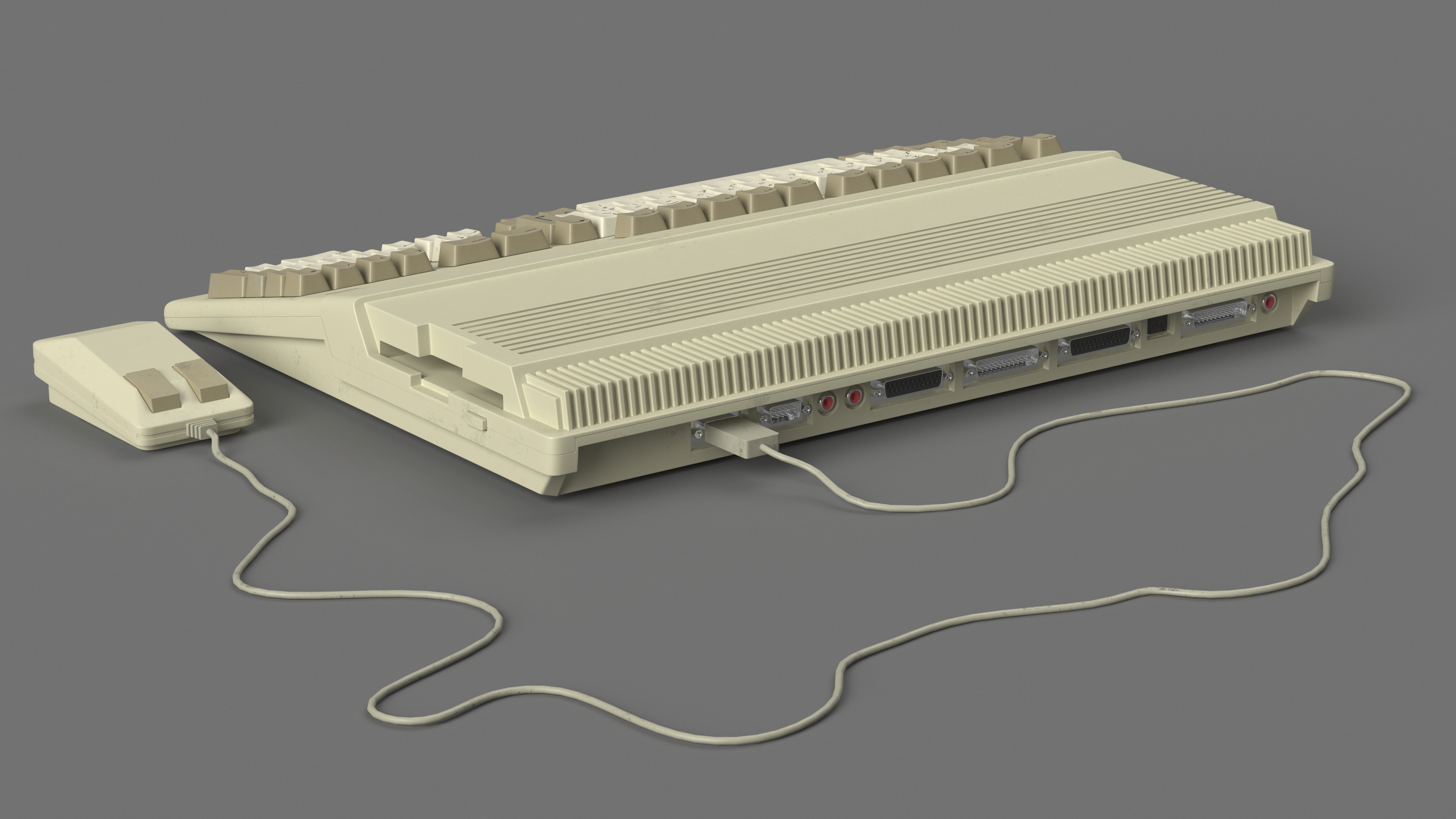 3D Old Home Computer Keyboard