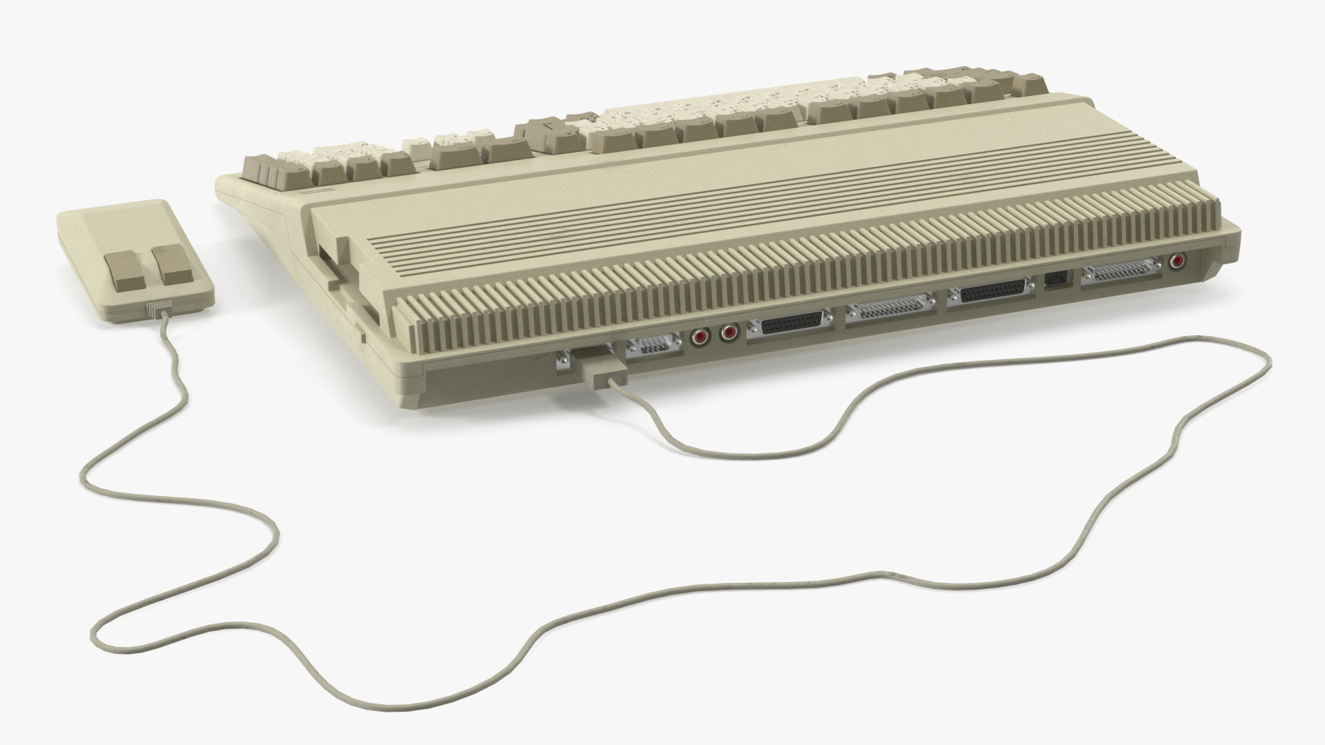 3D Old Home Computer Keyboard