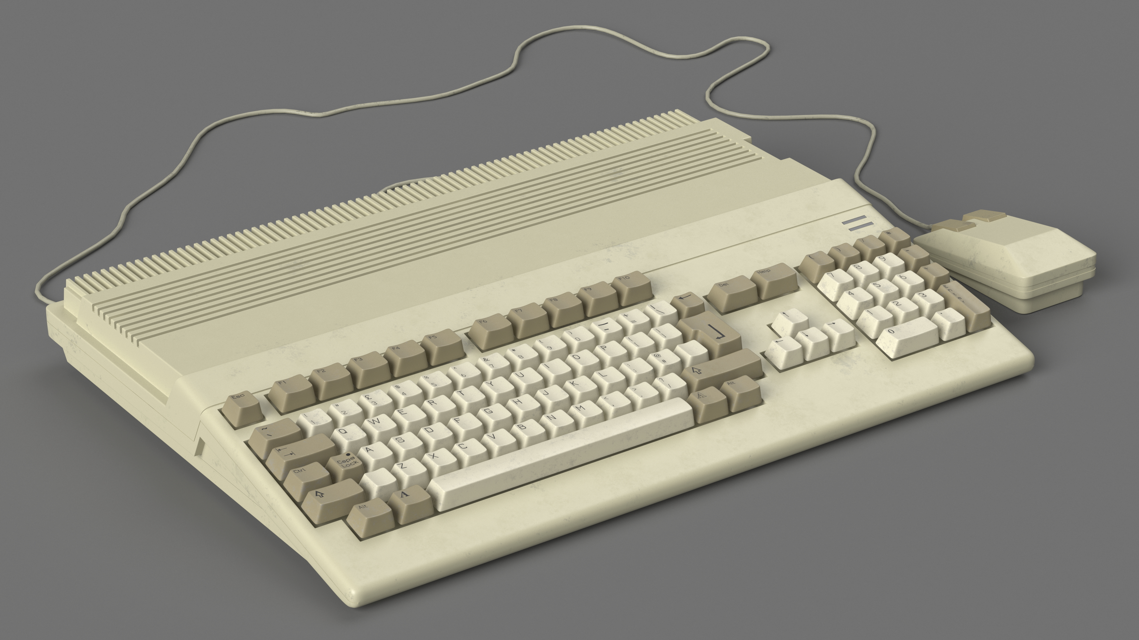3D Old Home Computer Keyboard