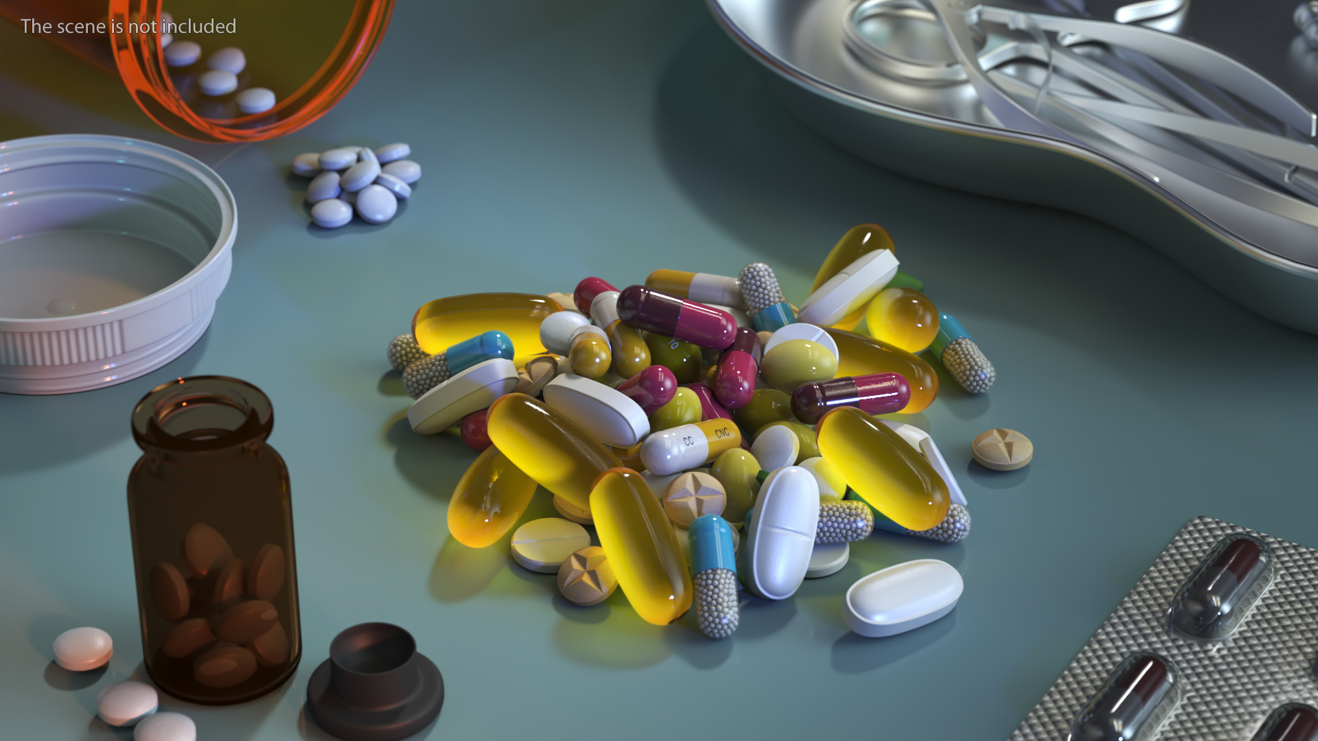 Stack of Pills 3D model