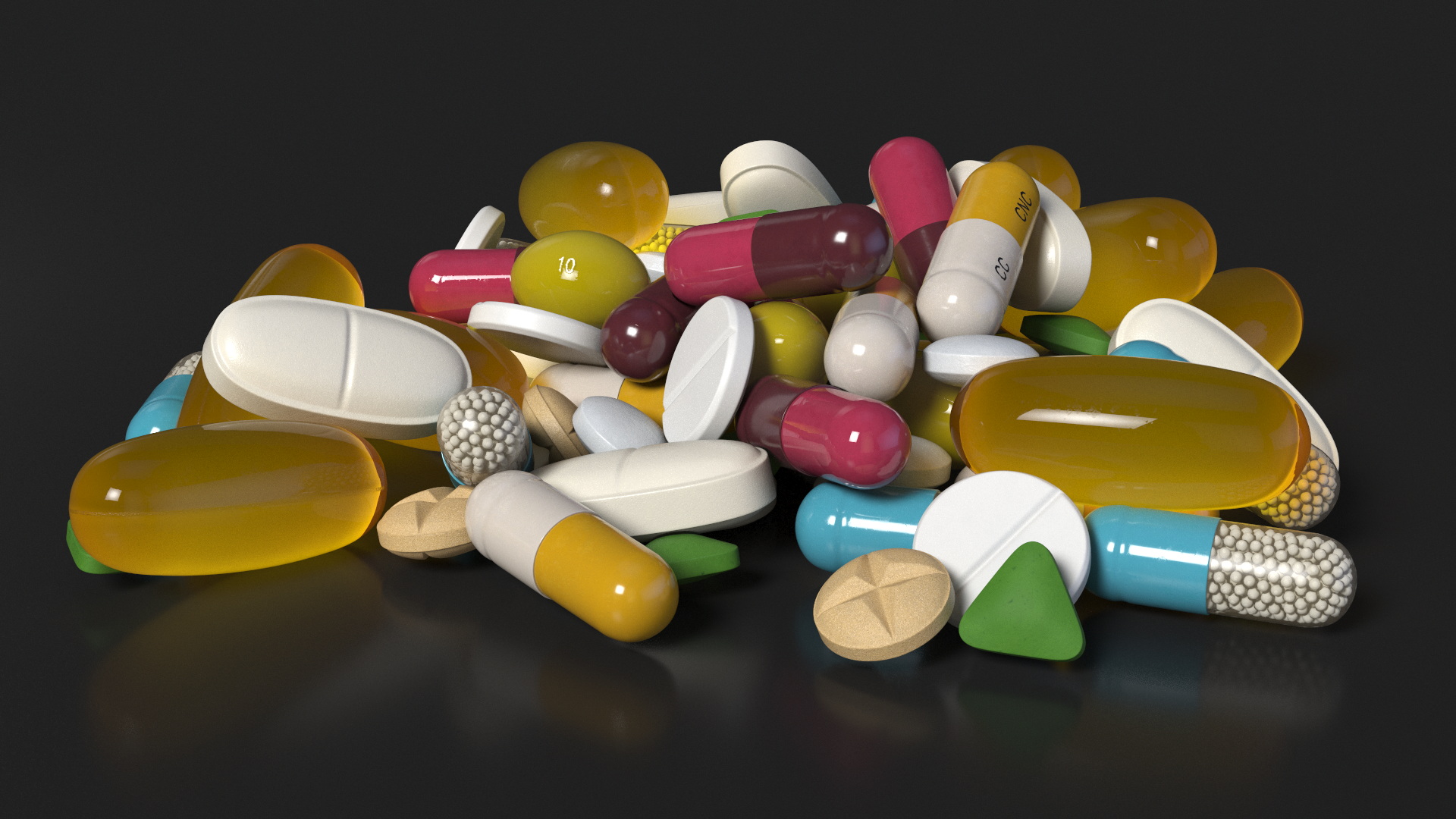 Stack of Pills 3D model