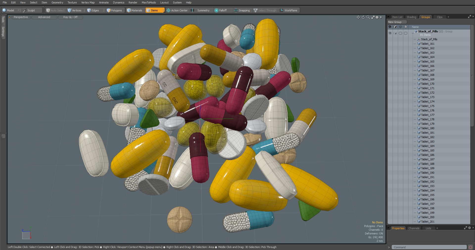 Stack of Pills 3D model