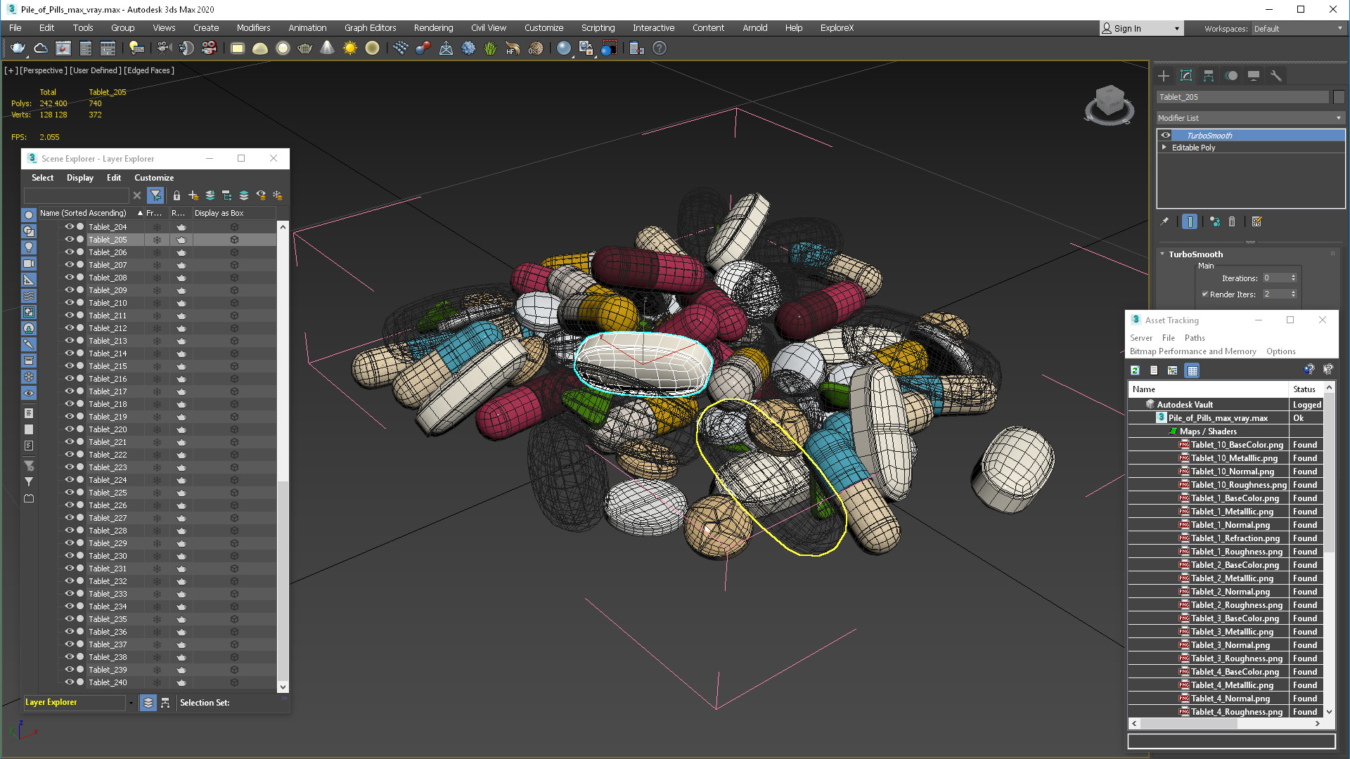 Stack of Pills 3D model