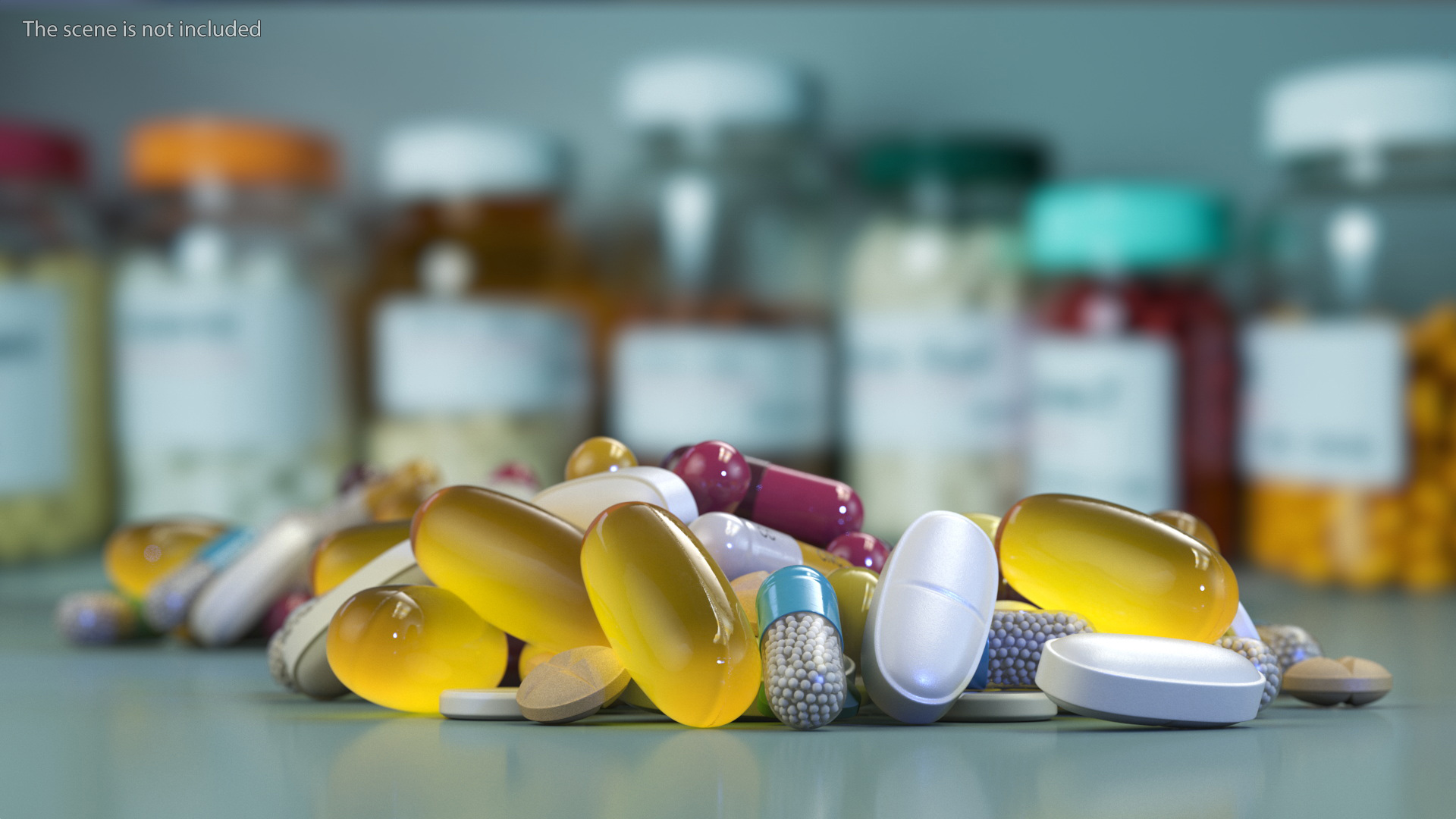 Stack of Pills 3D model
