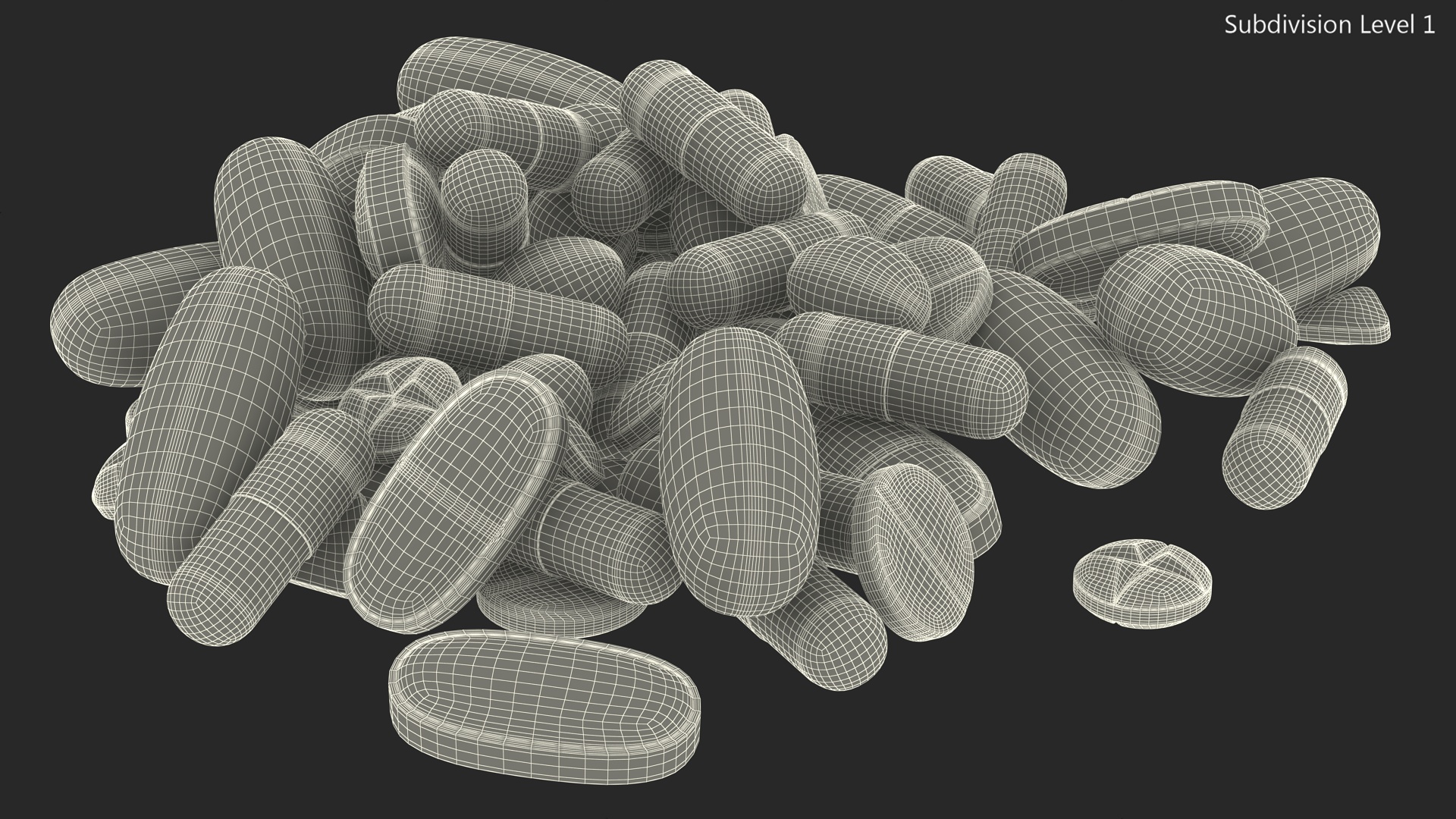 Stack of Pills 3D model