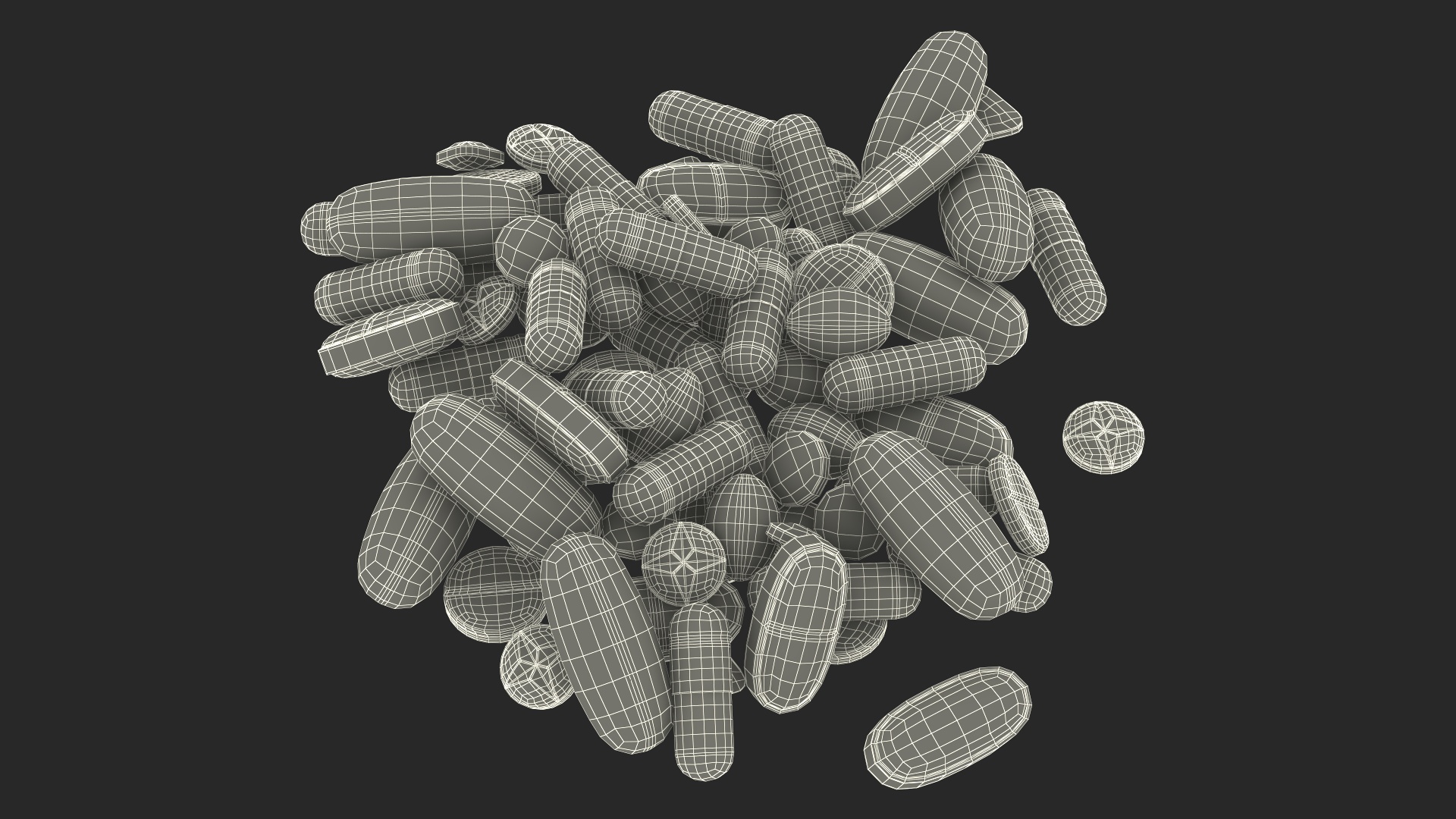 Stack of Pills 3D model
