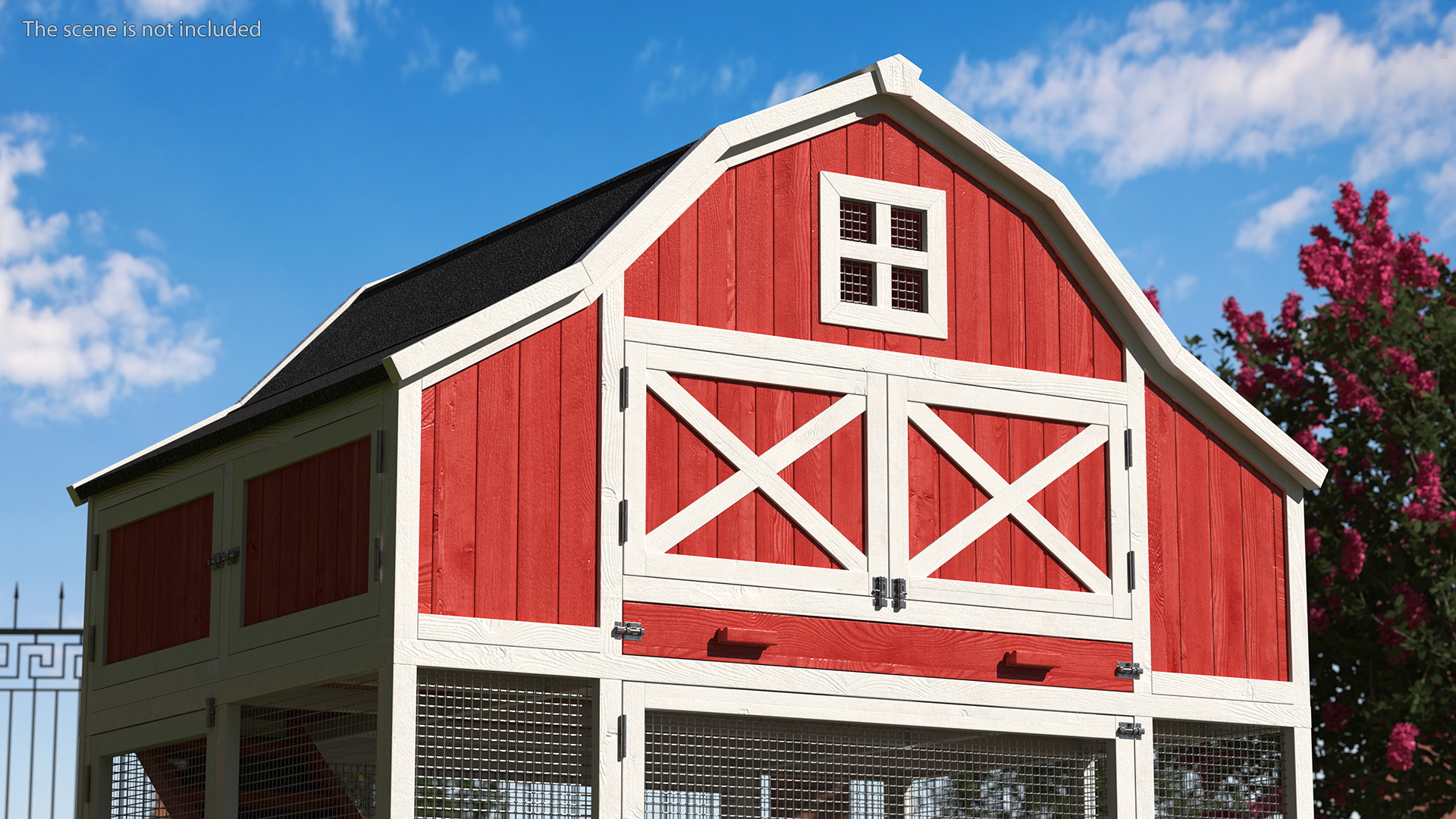 3D Chicken Coop Red