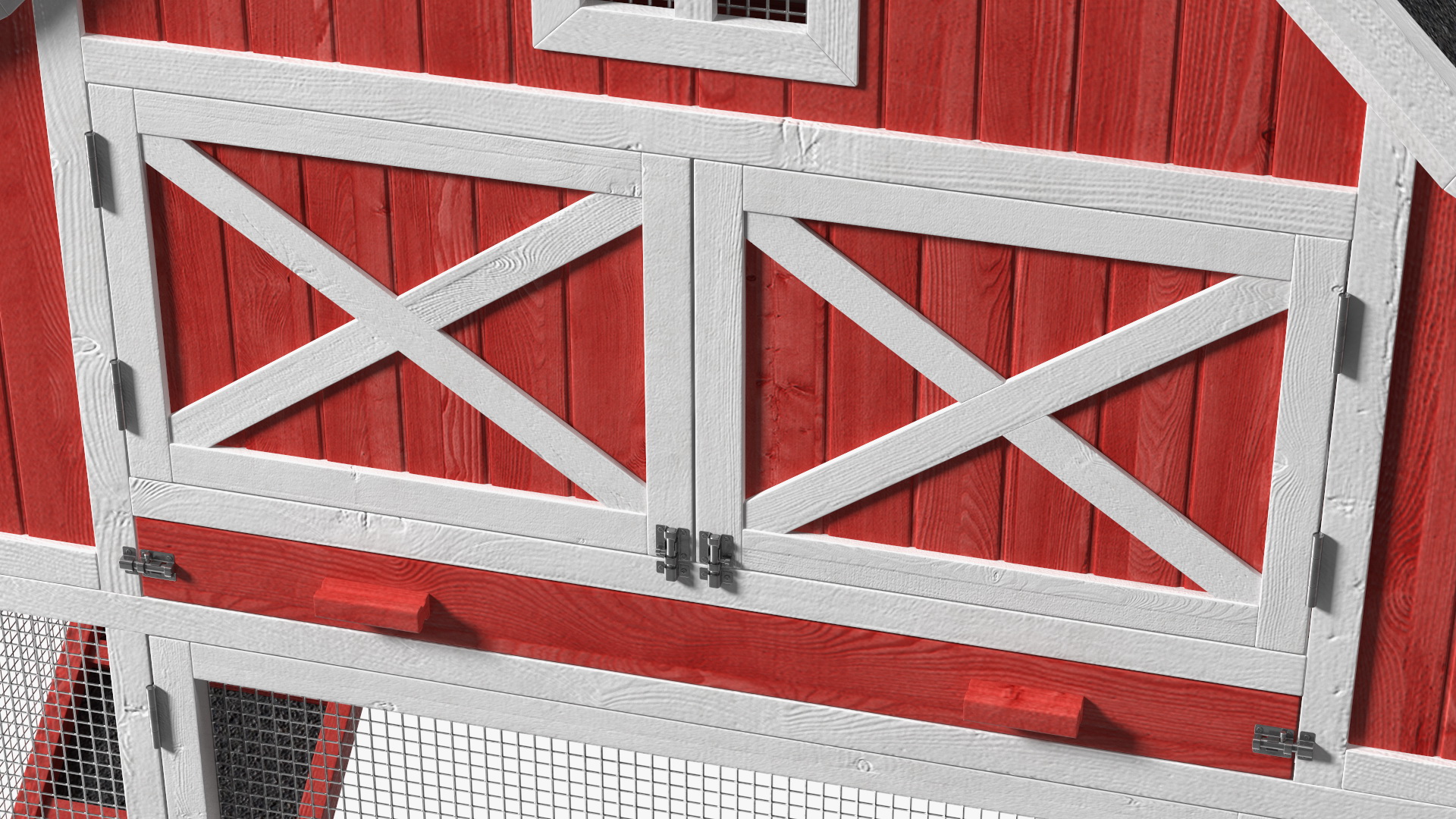 3D Chicken Coop Red