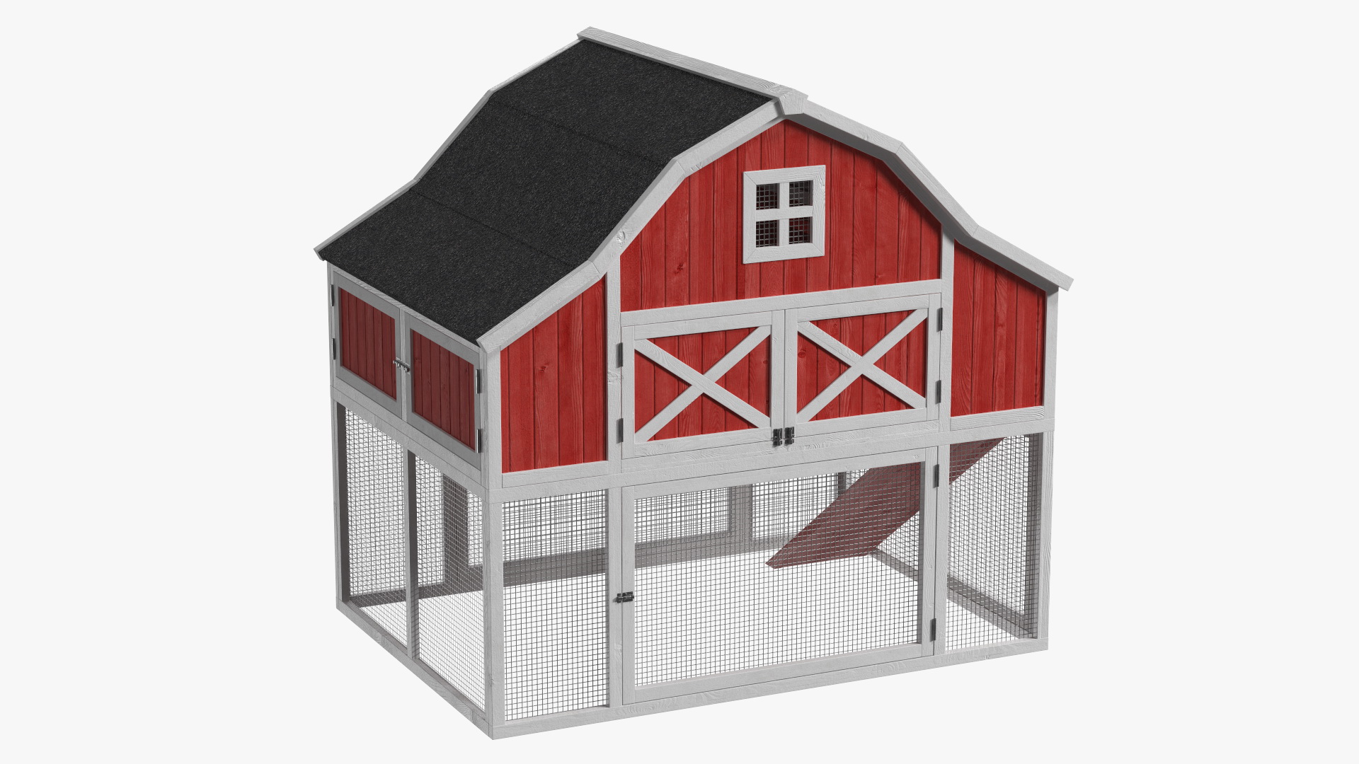 3D Chicken Coop Red