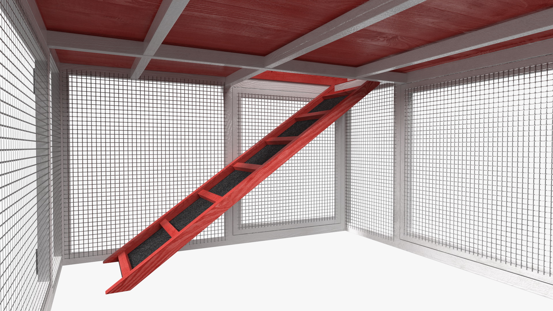 3D Chicken Coop Red